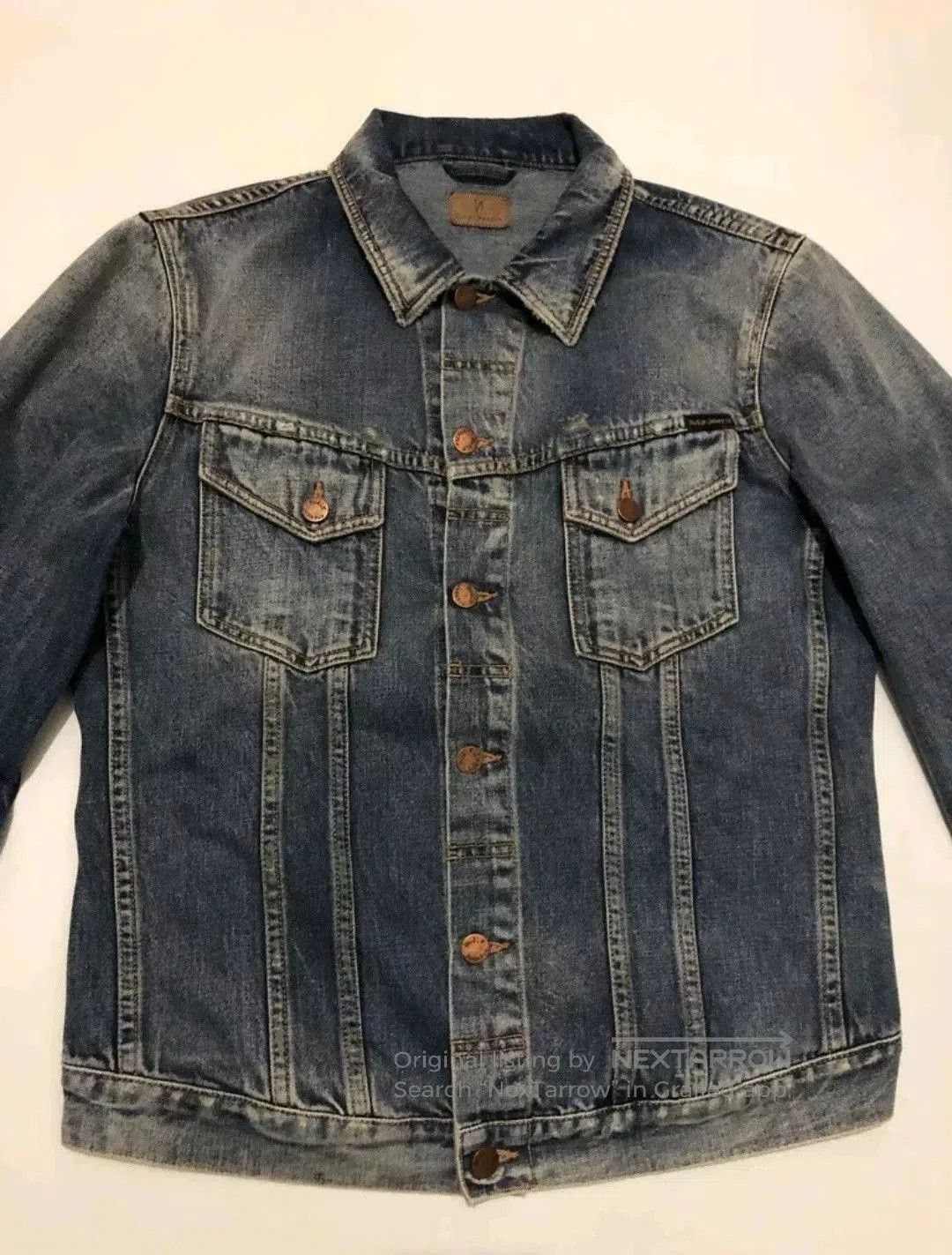 Nudie Jeans Nudie Billy Shimmering Indigo Denim Jacket. Size US L / EU 52-54 / 3 - 3 Thumbnail