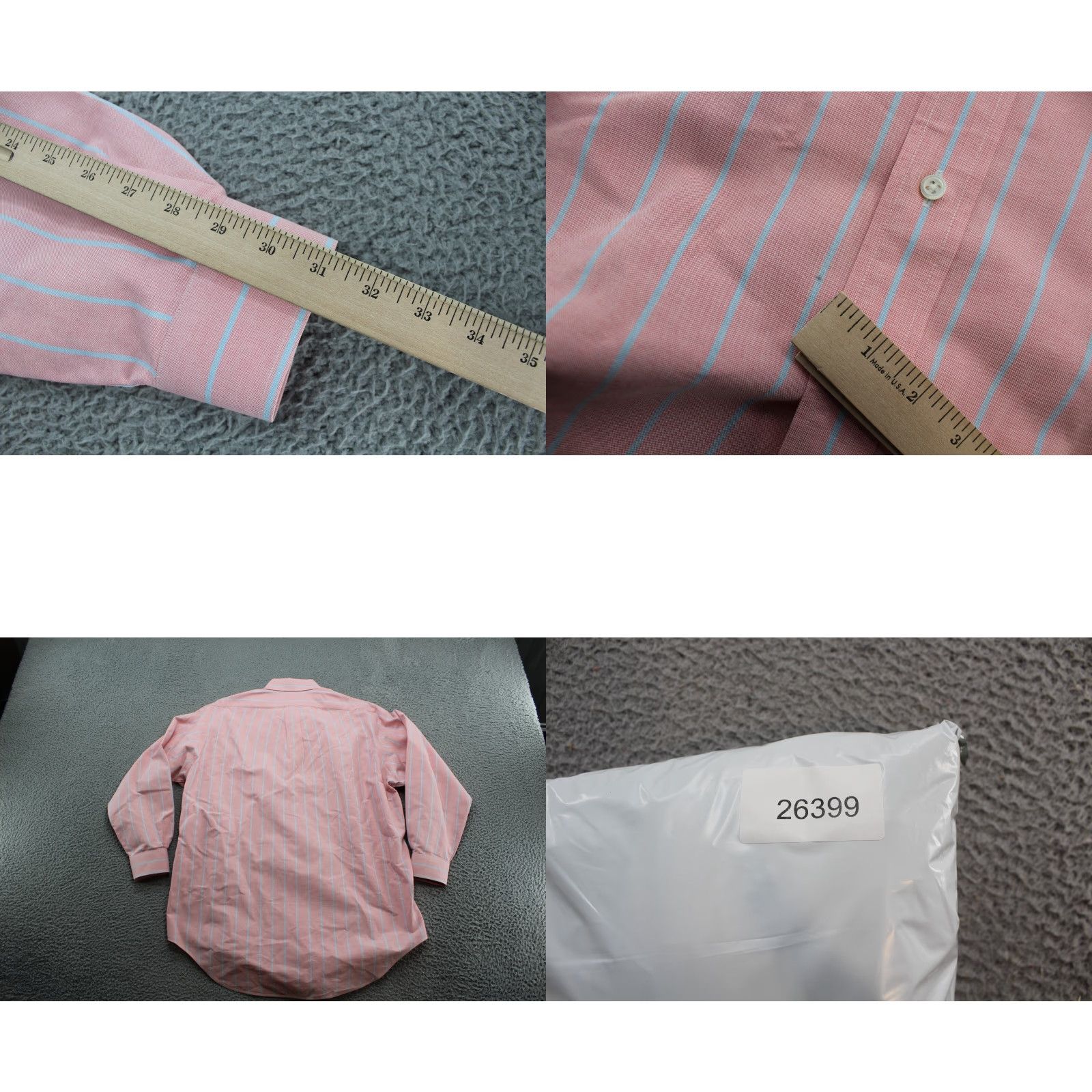 Ralph Lauren Ralph Lauren Striped Long Sleeve Button Up Shirt Size 16.5-33 Pink Raspberry Pattern Classic Mens Size US XL / EU 56 / 4 - 8 Thumbnail