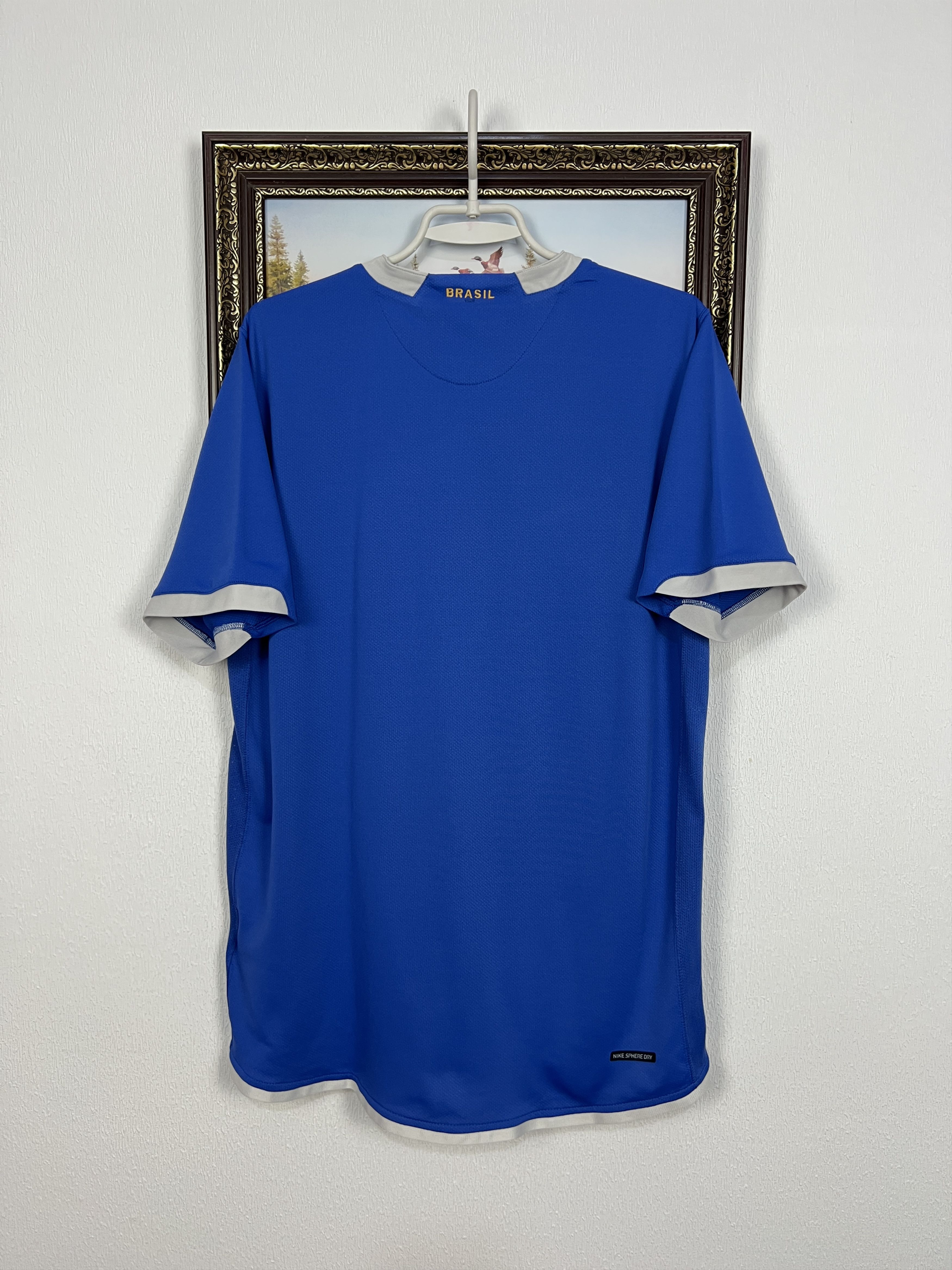 Nike Brazil Away football shirt 2004 Soccer Nike Jersey National Size US L / EU 52-54 / 3 - 13 Thumbnail
