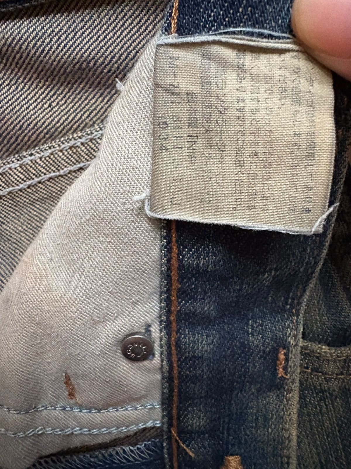 Wrangler Vintage Wrangler Rusty Mud Wash Patch Distress Baggy Jeans Size US 29 - 11 Thumbnail