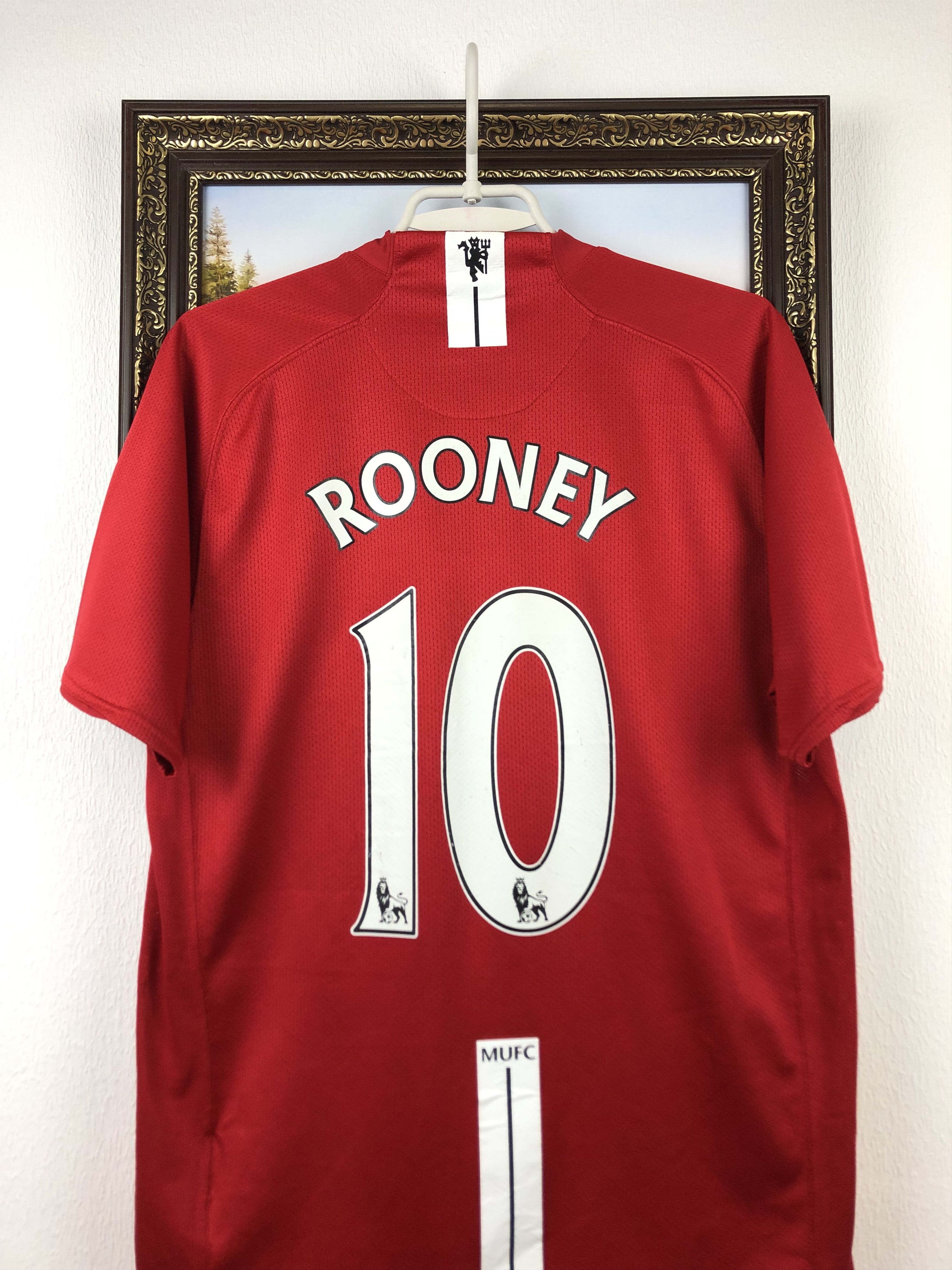 Manchester United football shirt 2007 #10 Rooney Nike Jersey
