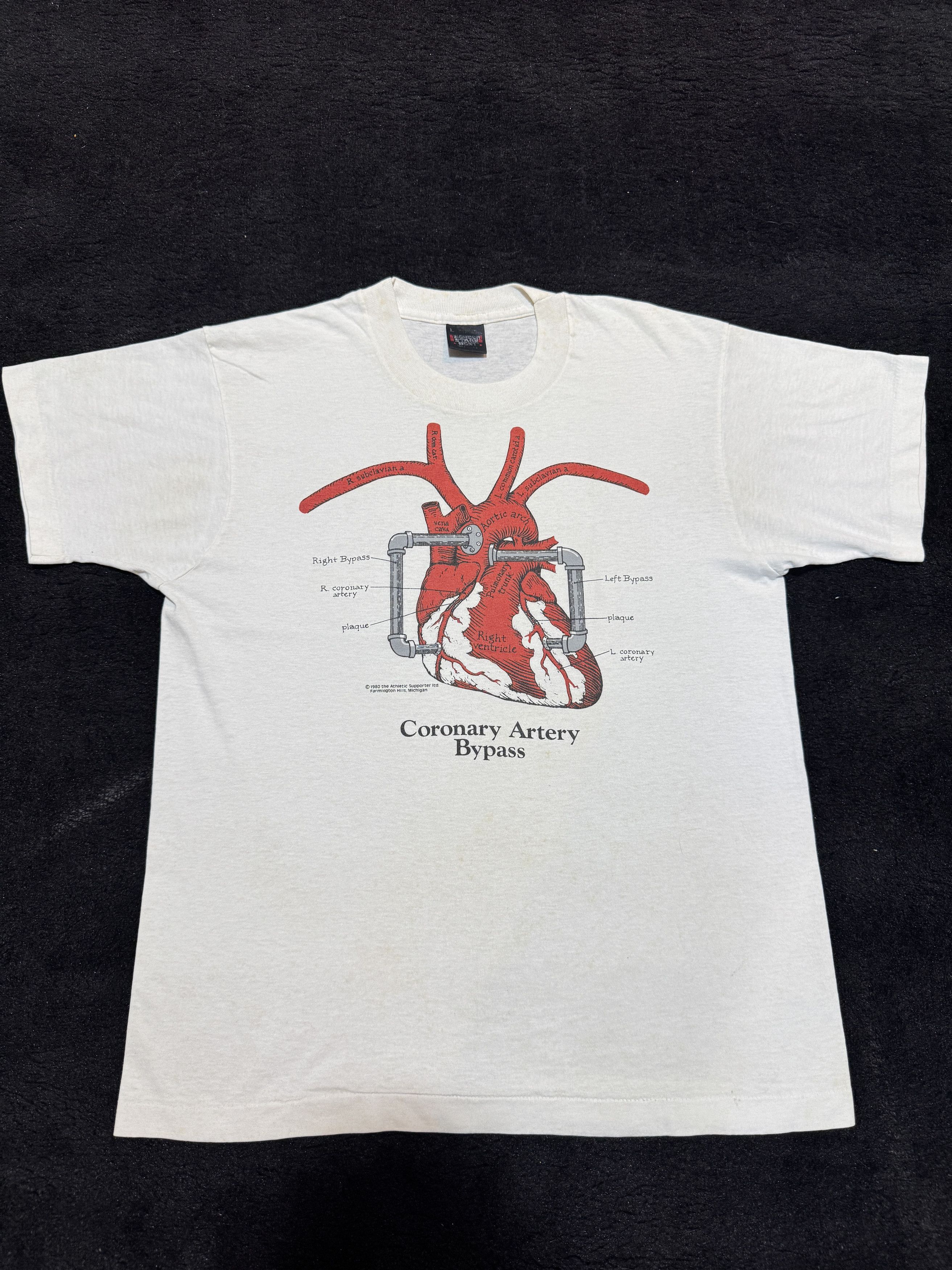 Other Vintage 80's Coronary Artery Bypass Travis Scott T shirt Size US L / EU 52-54 / 3 - 1 Thumbnail