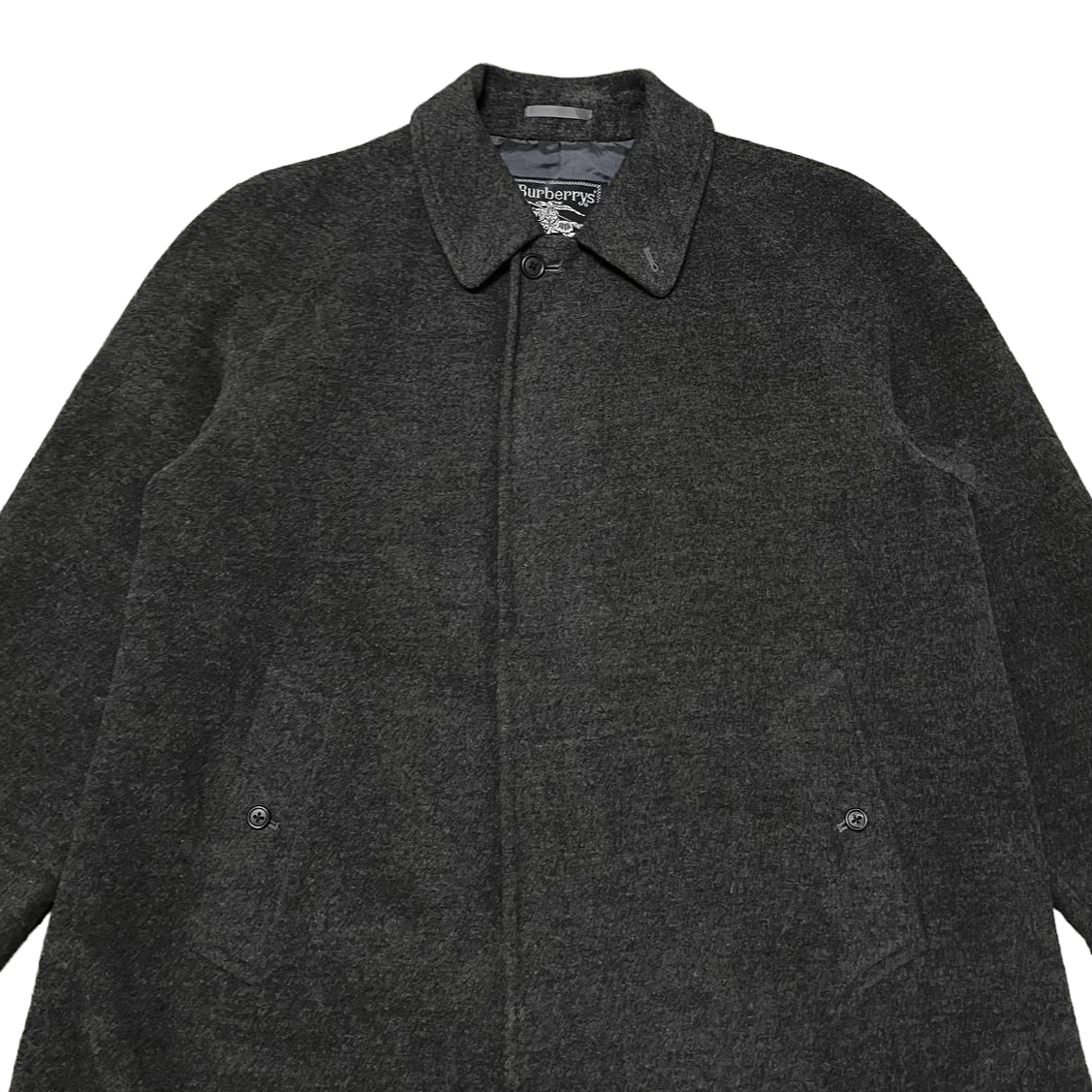 Burberry Vintage Burberry Wool & Cashmere Long Coat Size US L / EU 52-54 / 3 - 2 Thumbnail