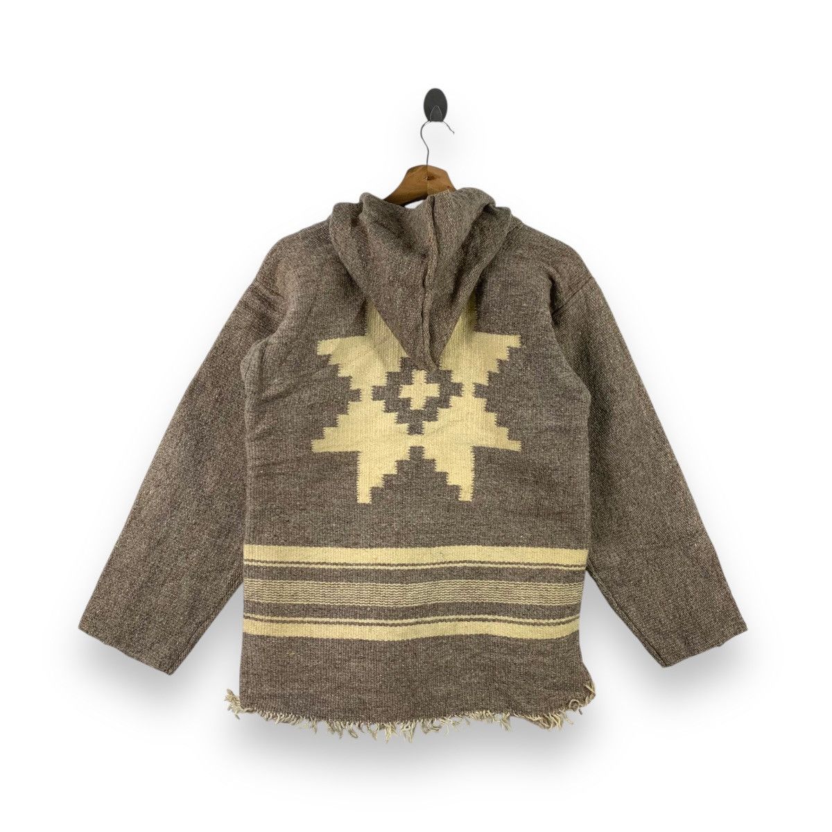 Vintage Vintage 80’ AZTEC NAVAJO NATIVE Boro Wool Jacket Zipper Size S / US 4 / IT 40 - 1 Thumbnail