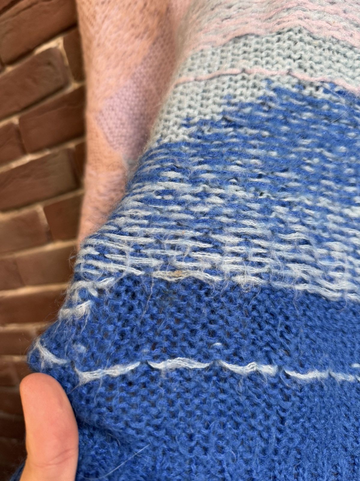 Acne Studios Acne Studios Designer Mohair Knit Sweater Blue Pink Grail Size US M / EU 48-50 / 2 - 3 Thumbnail