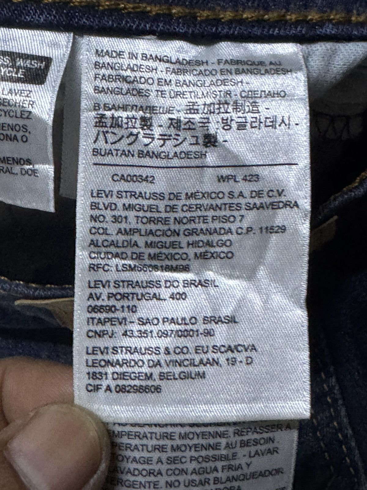 Levi's Vintage Levis 502 Y2K Blue Wash Distressed Skinny Jeans Size US 30 / EU 46 - 15 Thumbnail