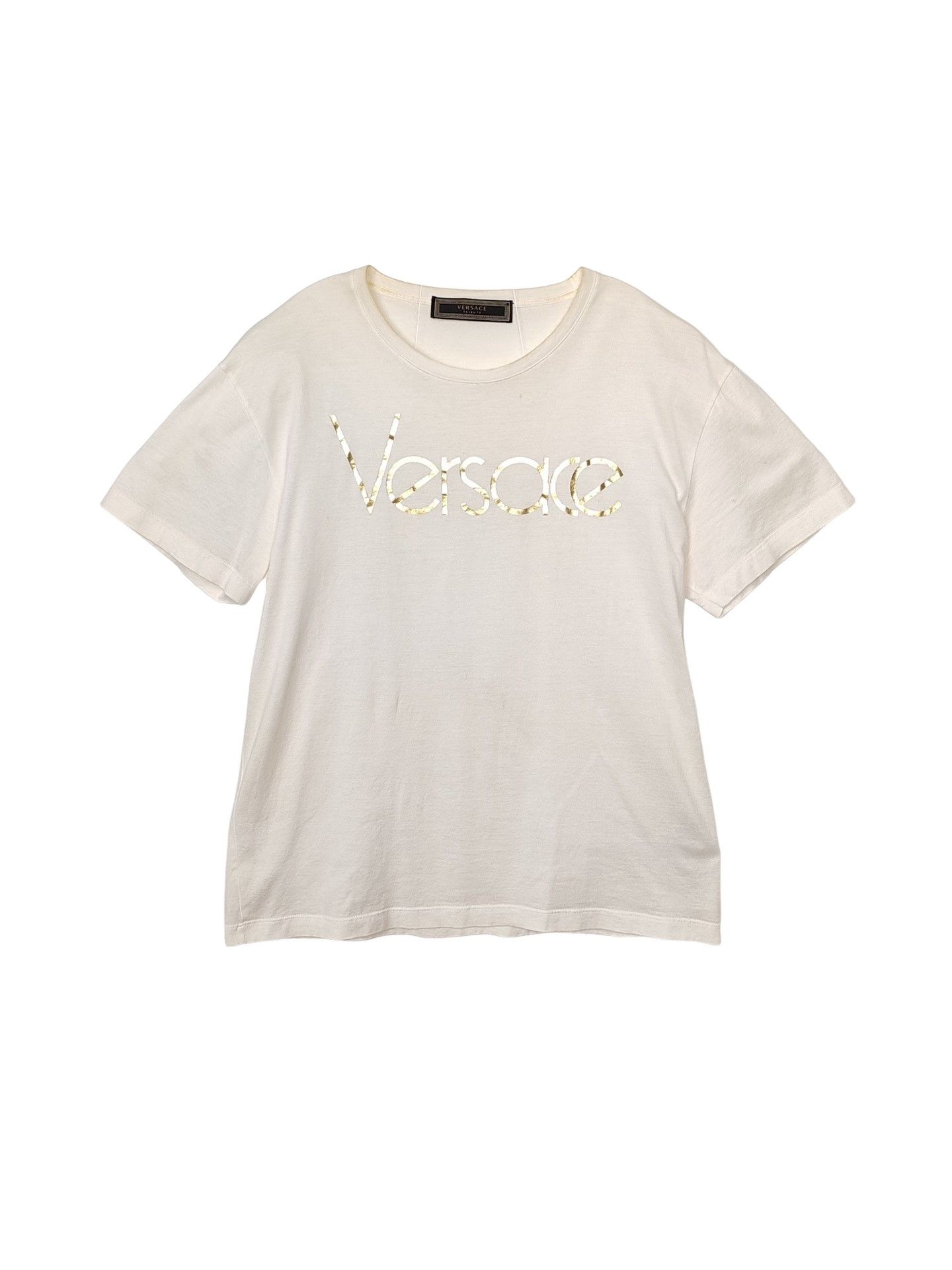 Versace Versace Logo Tribute T-Shirt Size 38 Size XS / US 0-2 / IT 36-38 - 1 Thumbnail