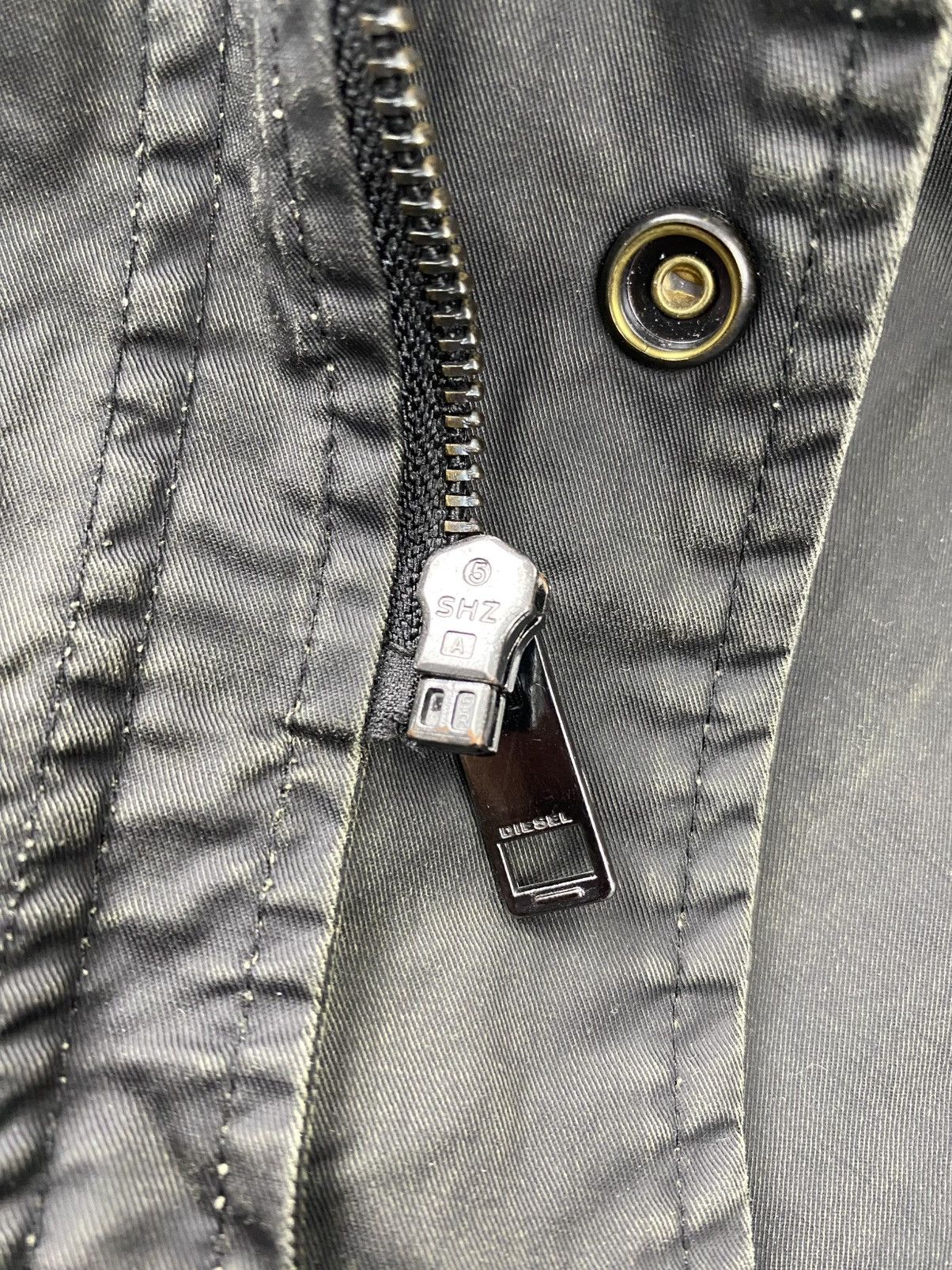 Diesel × Japanese Brand Diesel waxed parka black mens hooded jacket y2k avantgarde Size US XL / EU 56 / 4 - 14 Thumbnail