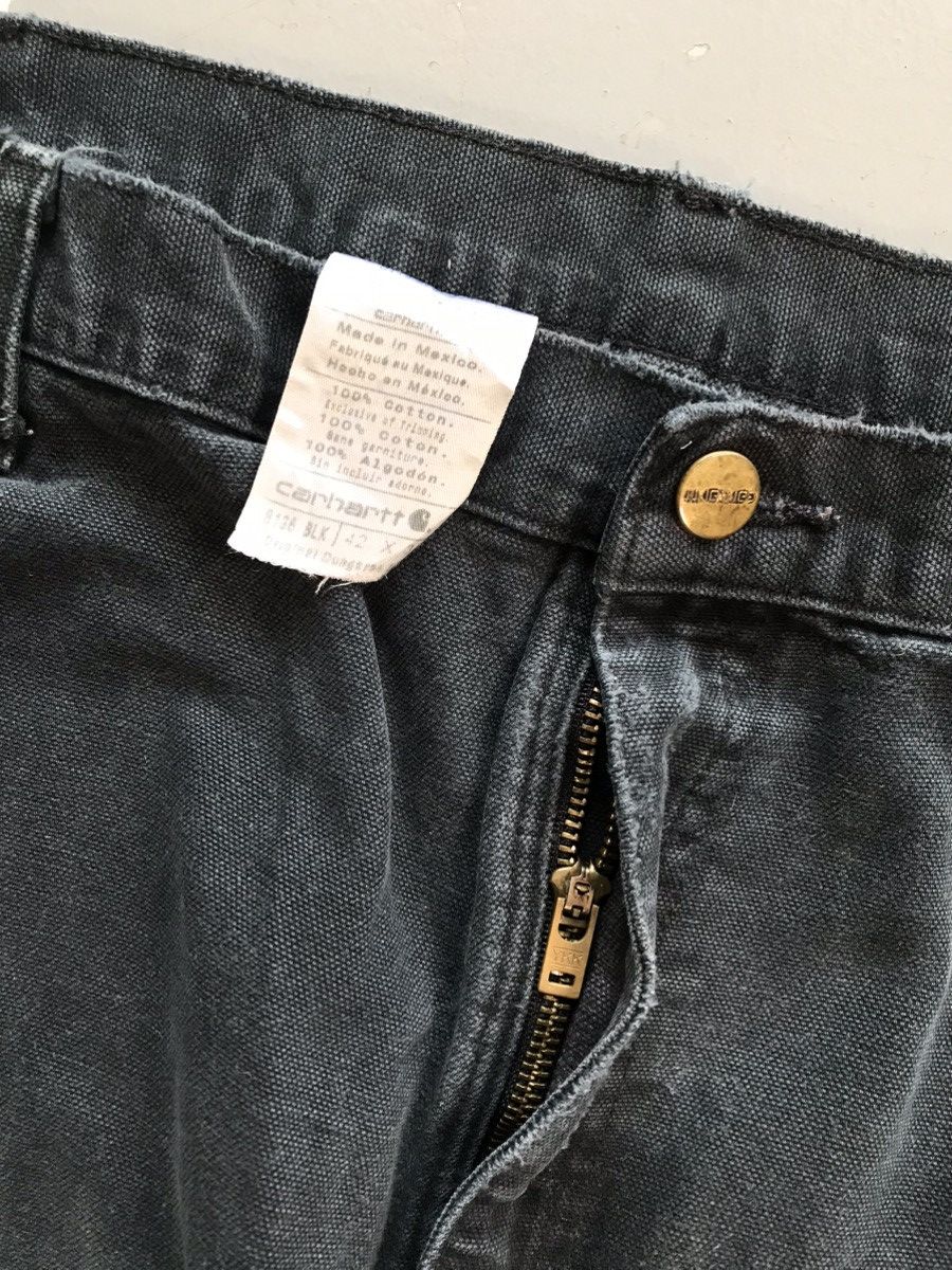 Carhartt × Vintage Vintage Carhartt B136 BLK double knee carpenter denim Size US 42 / EU 58 - 4 Thumbnail