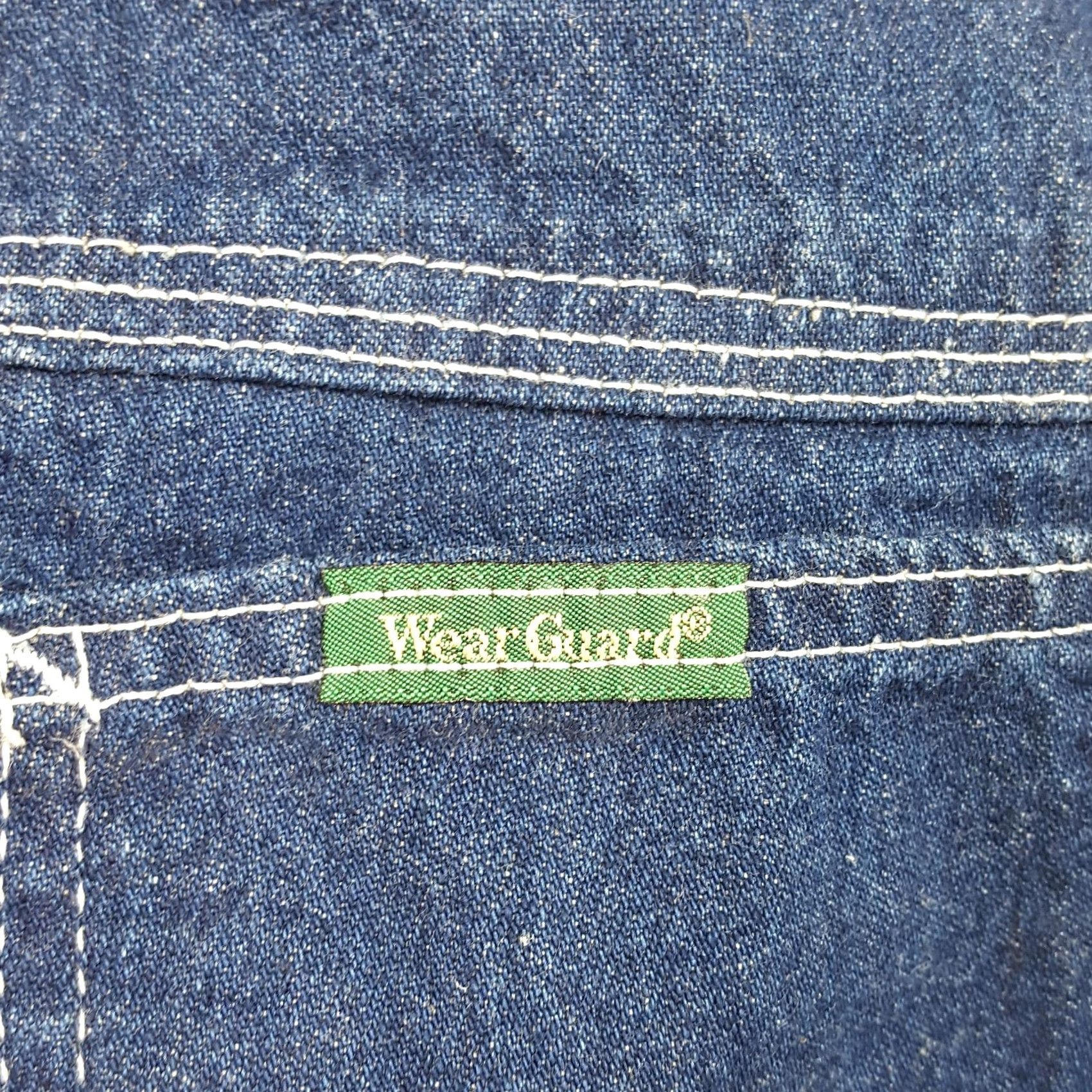 Denime VINTAGE WearGuard Carpenter Men's Jeans 44x31 Dark Denim Blue 80s 90s Workwear Relaxed Regular Mens Size US 44 / EU 60 - 6 Thumbnail