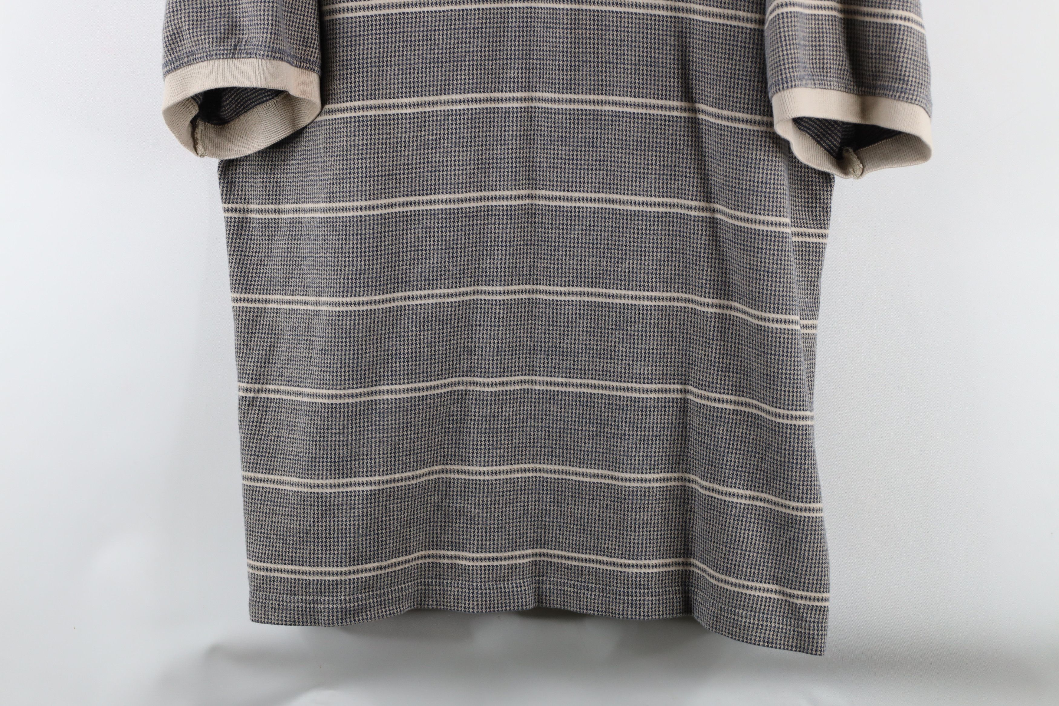 Vintage Vintage 90s Streetwear Houndstooth Knit Collared Polo Shirt Size US XL / EU 56 / 4 - 3 Thumbnail