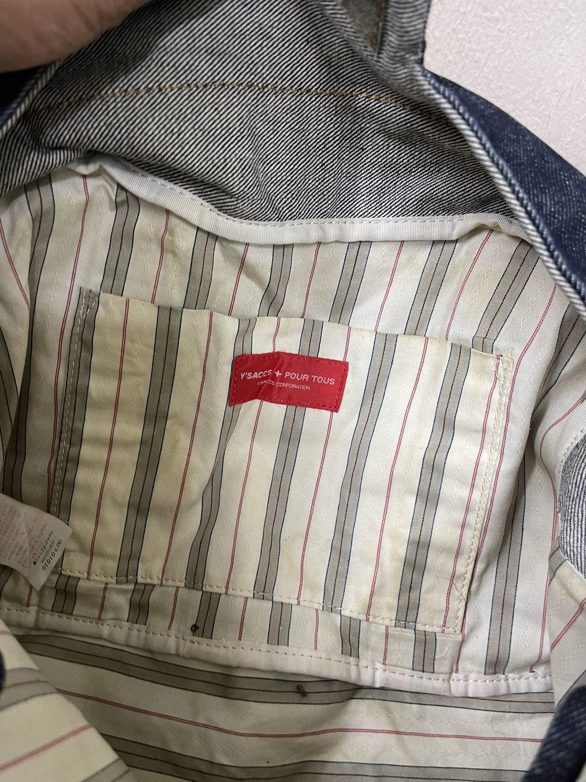 Yohji Yamamoto Yohji Ysaccs x Pour Tous denim bag Size ONE SIZE - 4 Thumbnail