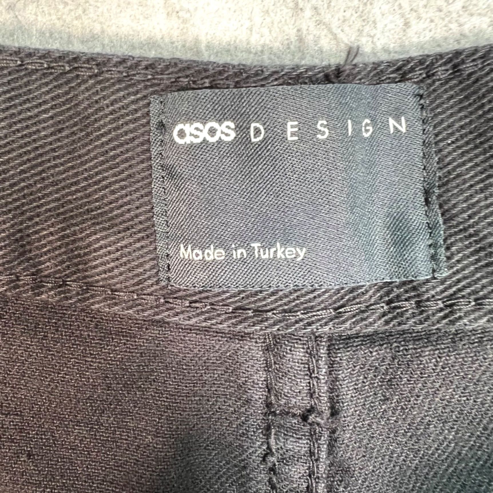 Asos ASOS Design Black Cotton Trousers For Men Size 36 Slim Fit Straight Leg CHINO Pants Formal Casual Men 36 Black Slim Straight Pocket Slash 31in Inseam Size US 36 / EU 52 - 3 Thumbnail