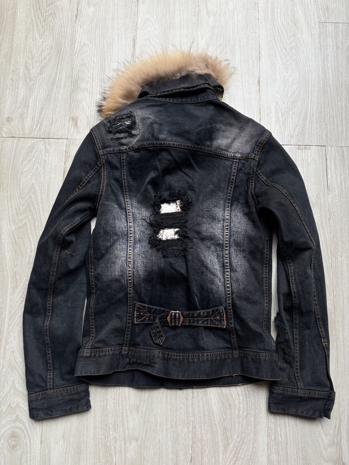 5351 POUR LES HOMMES ABAHOUSE /5351 Pour Les Hommes fur denim jacket Size US S / EU 44-46 / 1 - 5 Thumbnail