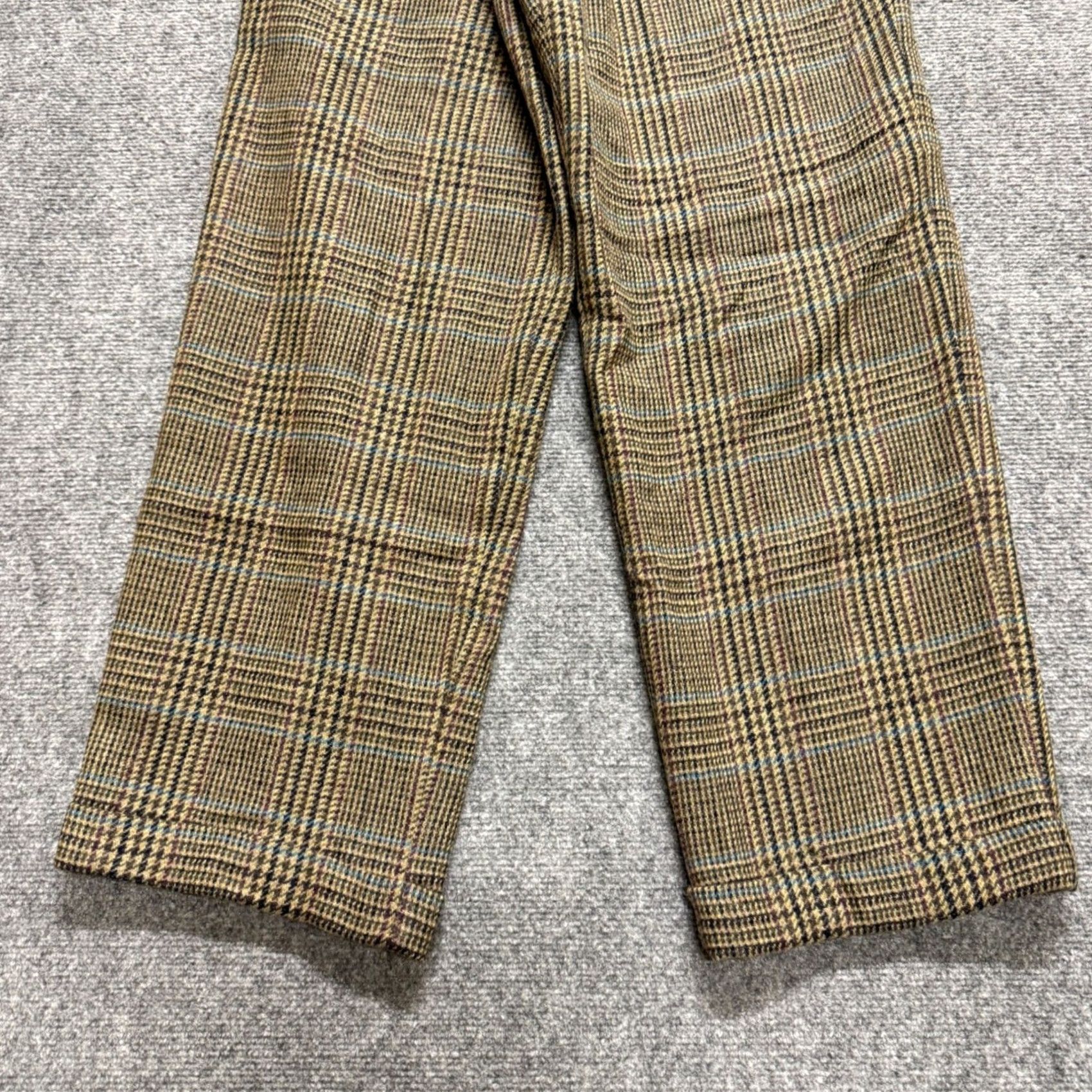 Vintage VINTAGE Gap Pleated Trouser Pants Womens 20 Plaid Beige Wool Blend Patterned 90s Women’s Pants Size 42" / US 20 - 6 Thumbnail