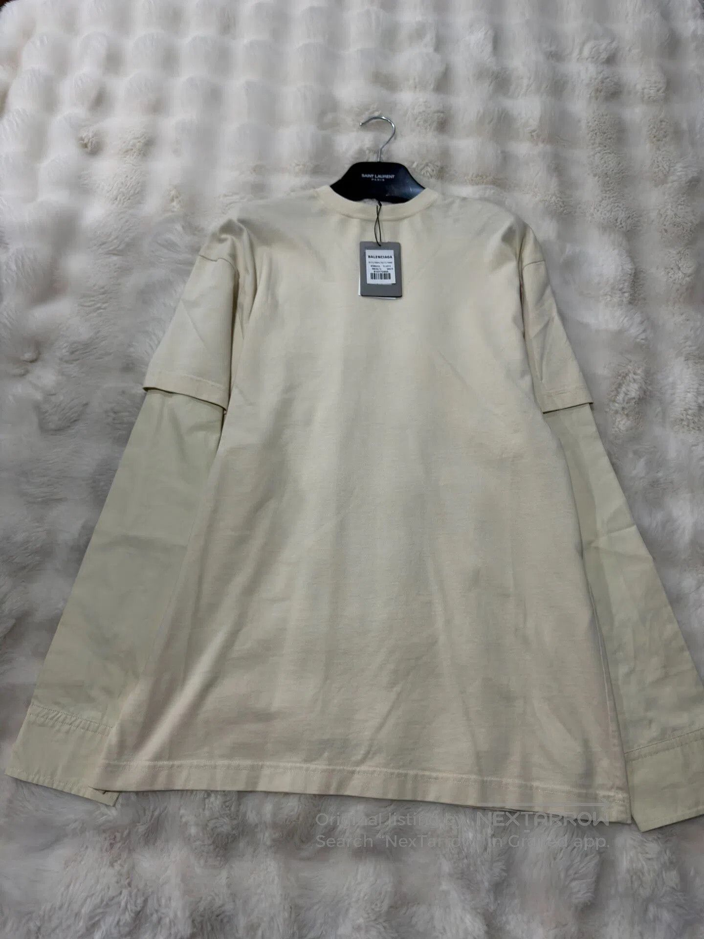 Balenciaga Balenciaga Patchwork Logo Long-Sleeve T-Shirt| Size US S / EU 44-46 / 1 - 1 Thumbnail