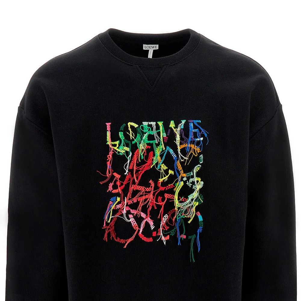 Loewe o1w1db10426 Sweatshirt in Black Size US XL / EU 56 / 4 - 2 Thumbnail