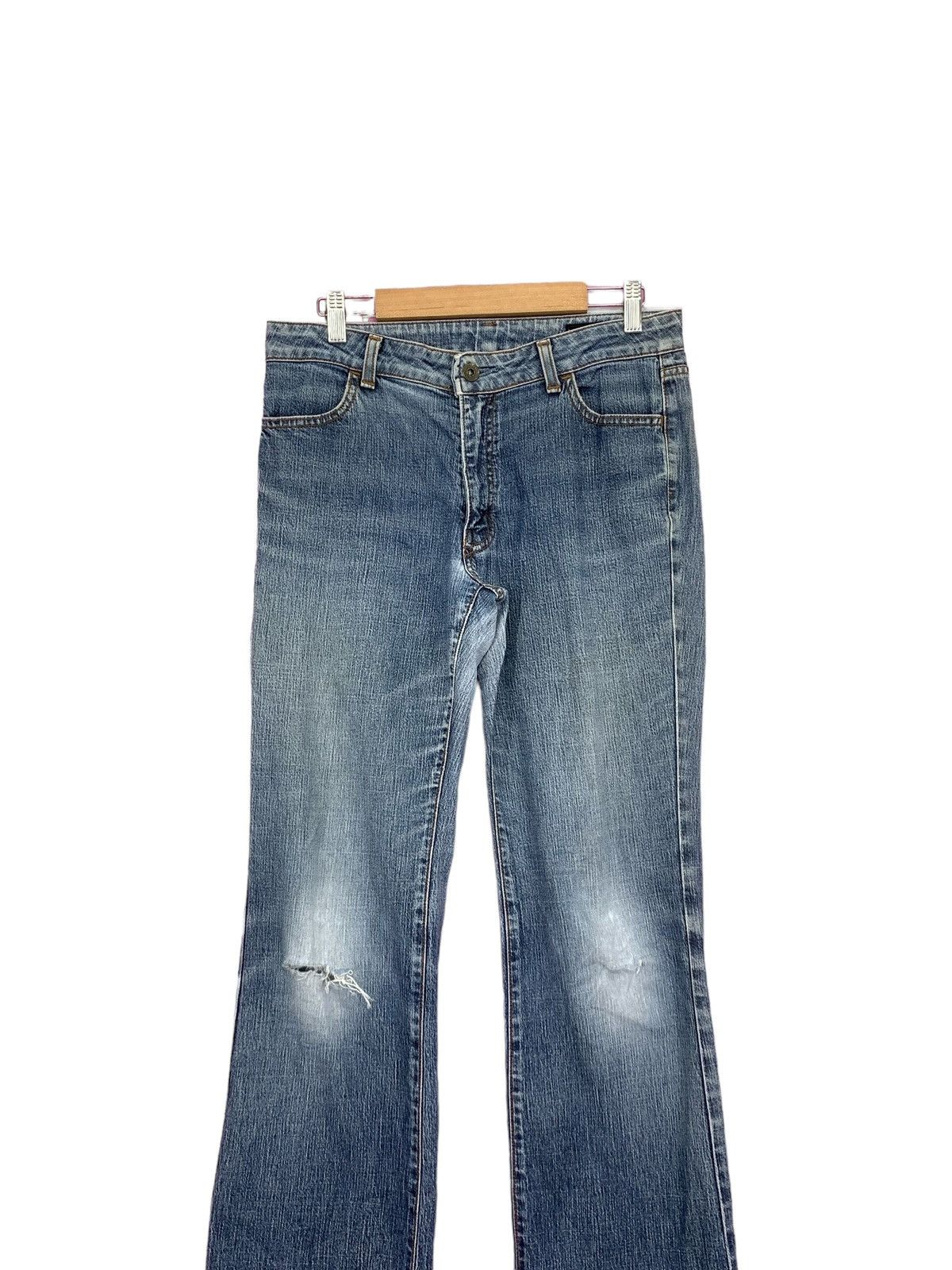 Japanese Brand Sick Nudist Jeans Brapper Flare Distressed Denim (AD32) Size 30" / US 8 / IT 44 - 3 Thumbnail