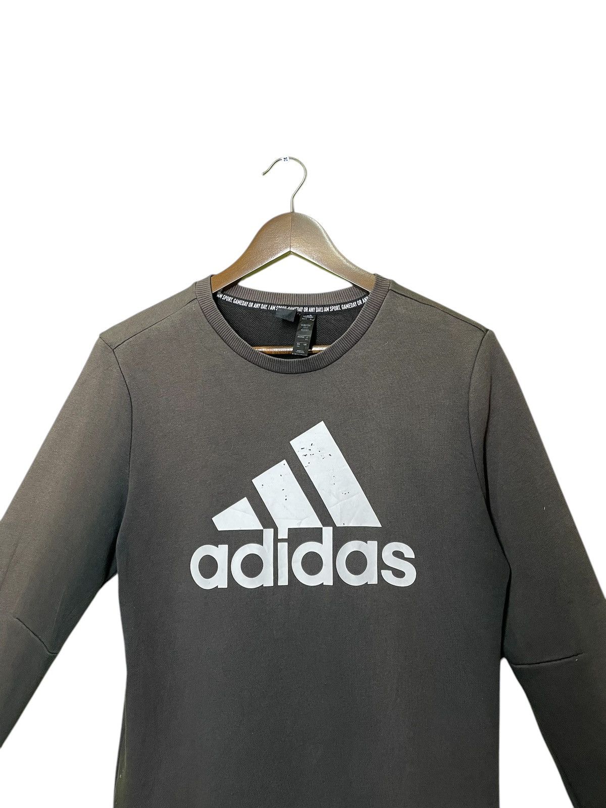 Adidas Adidas big logo print crewneck sweatshirt Size US M / EU 48-50 / 2 - 4 Thumbnail