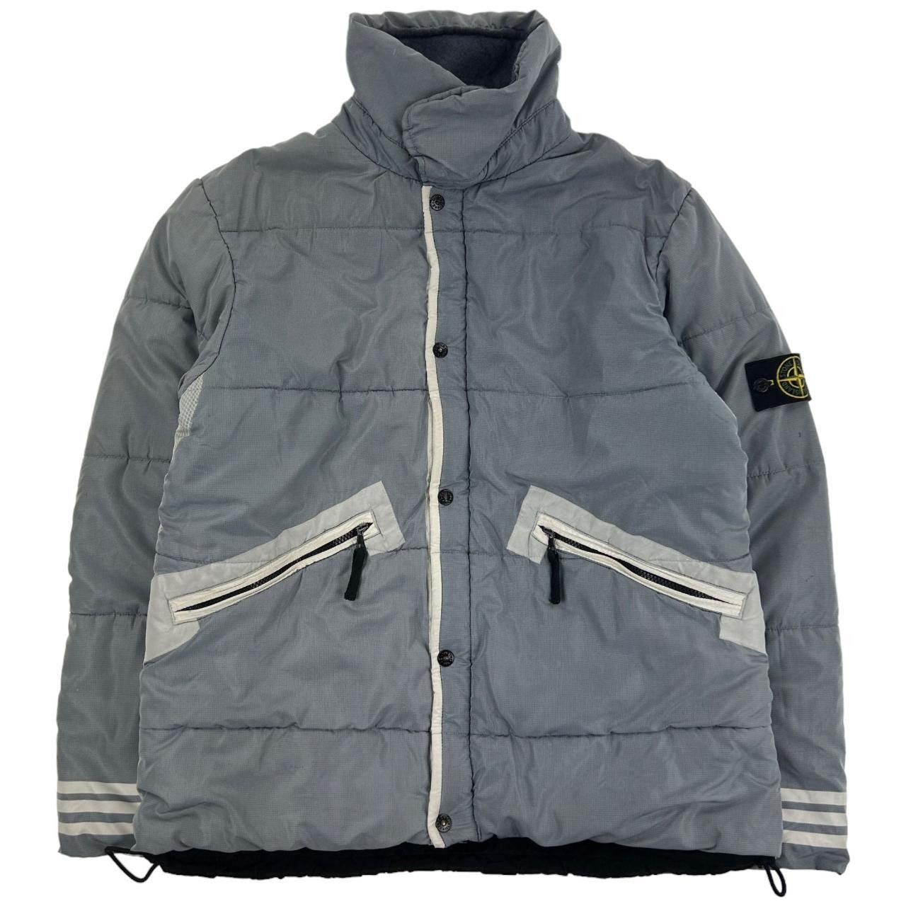 image of Vintage Stone Island Puffer Jacket Size L in Grey, Men's