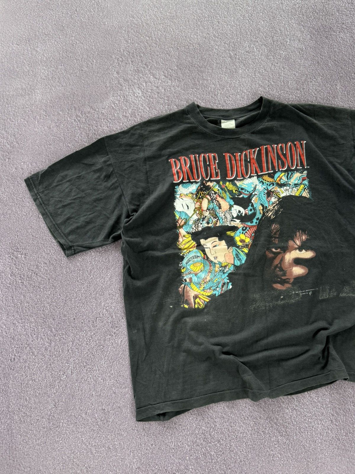 Band Tees Vintage Bruce Dickinson 1990s Crazy t-shirt Size US L / EU 52-54 / 3 - 4 Thumbnail