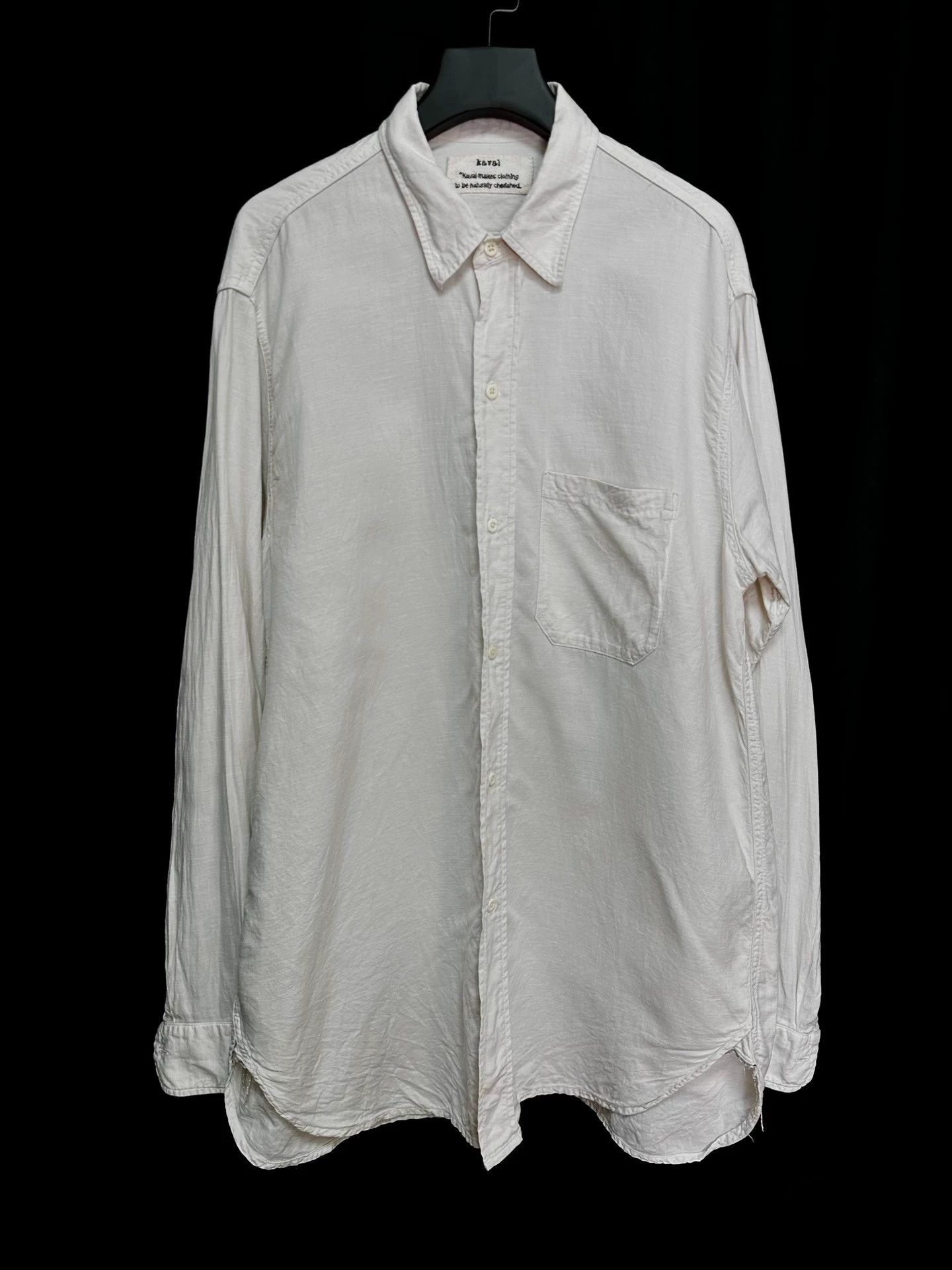 Other Kaval Vintage Linen-Cotton Old Money Cream Shirt Size US M / EU 48-50 / 2 - 1 Thumbnail