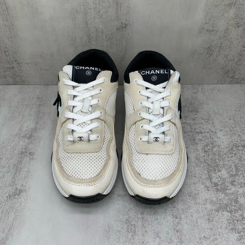 Chanel Chanel Black and White Panda Sneakers -2505 Size US 6.5 / IT 36.5 - 4 Thumbnail