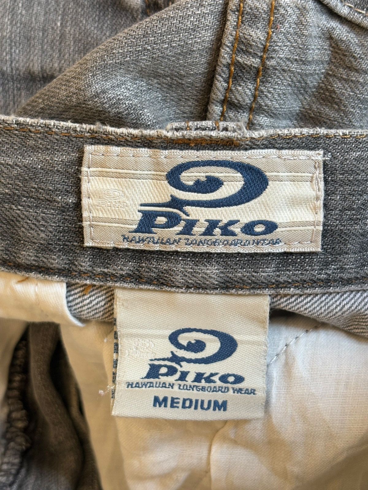 Japanese Brand Vintage Japanese Brand Wording Style Baggy Cargo Jeans Size US 29 - 11 Thumbnail
