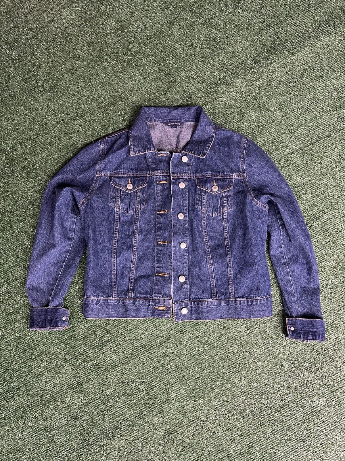 Lands' End Lands End Denim Jacket Size L / US 10 / IT 46 - 1 Thumbnail