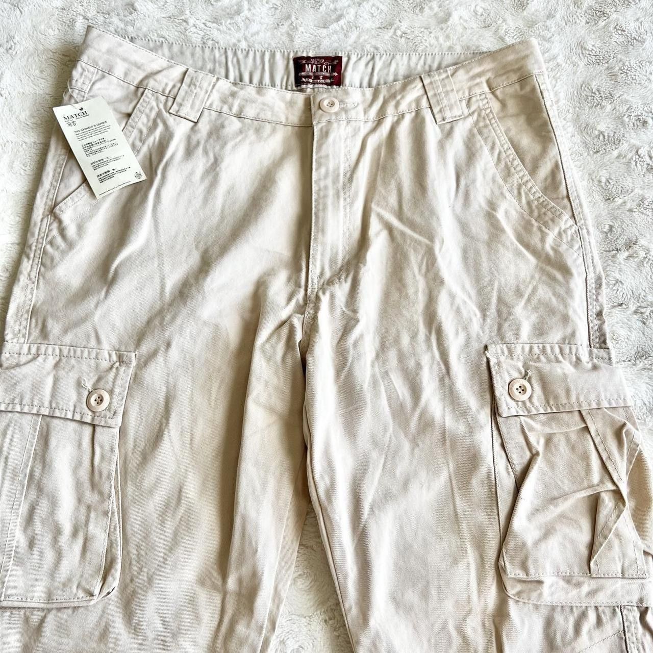 Other Matchstick Cargo Pants Mens 40x32 Beige Paratrooper Military Size US 40 / EU 56 - 5 Thumbnail