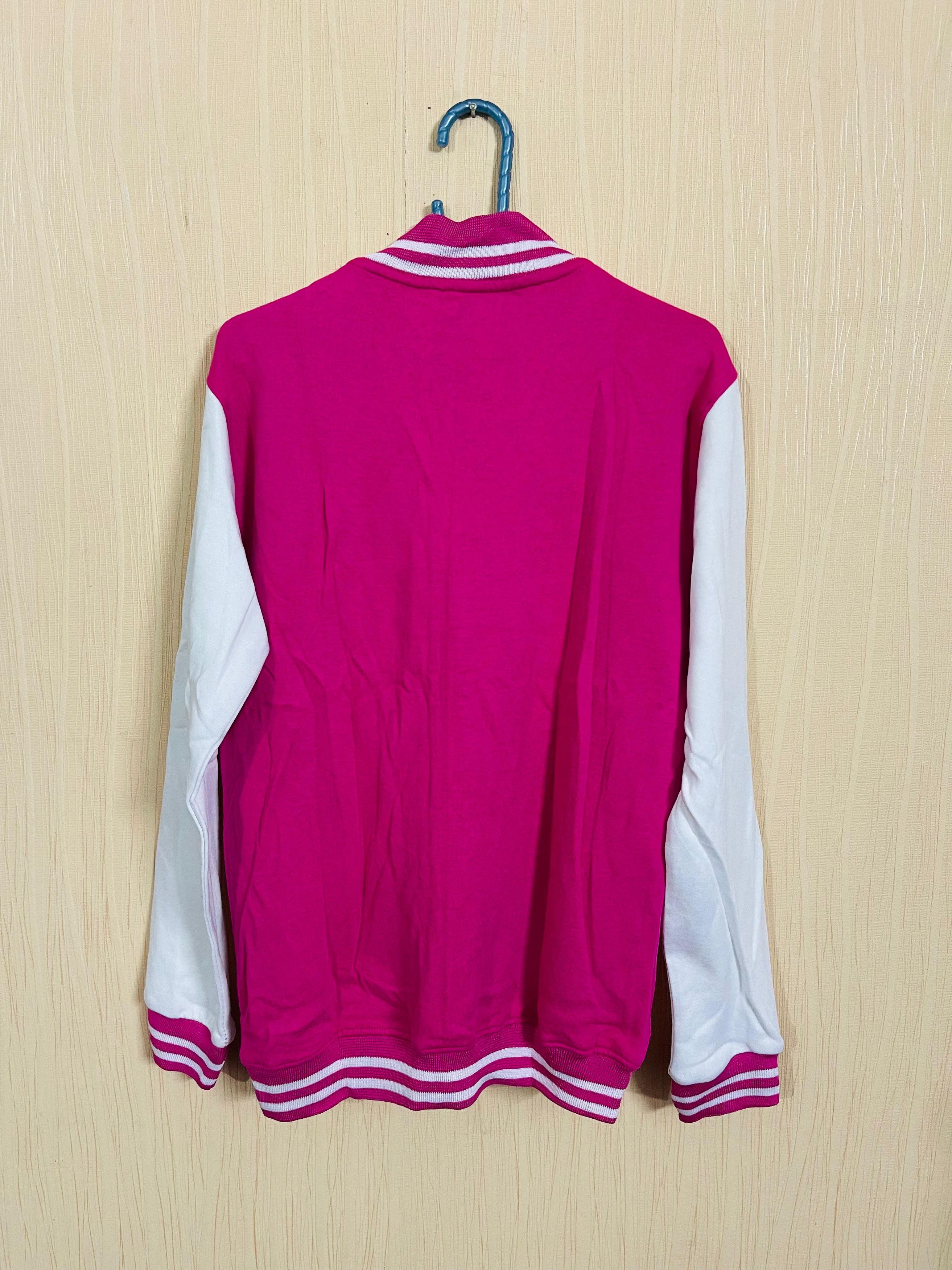 Other Women Pink Varsity Bomber Jacket Size S / US 4 / IT 40 - 2 Thumbnail
