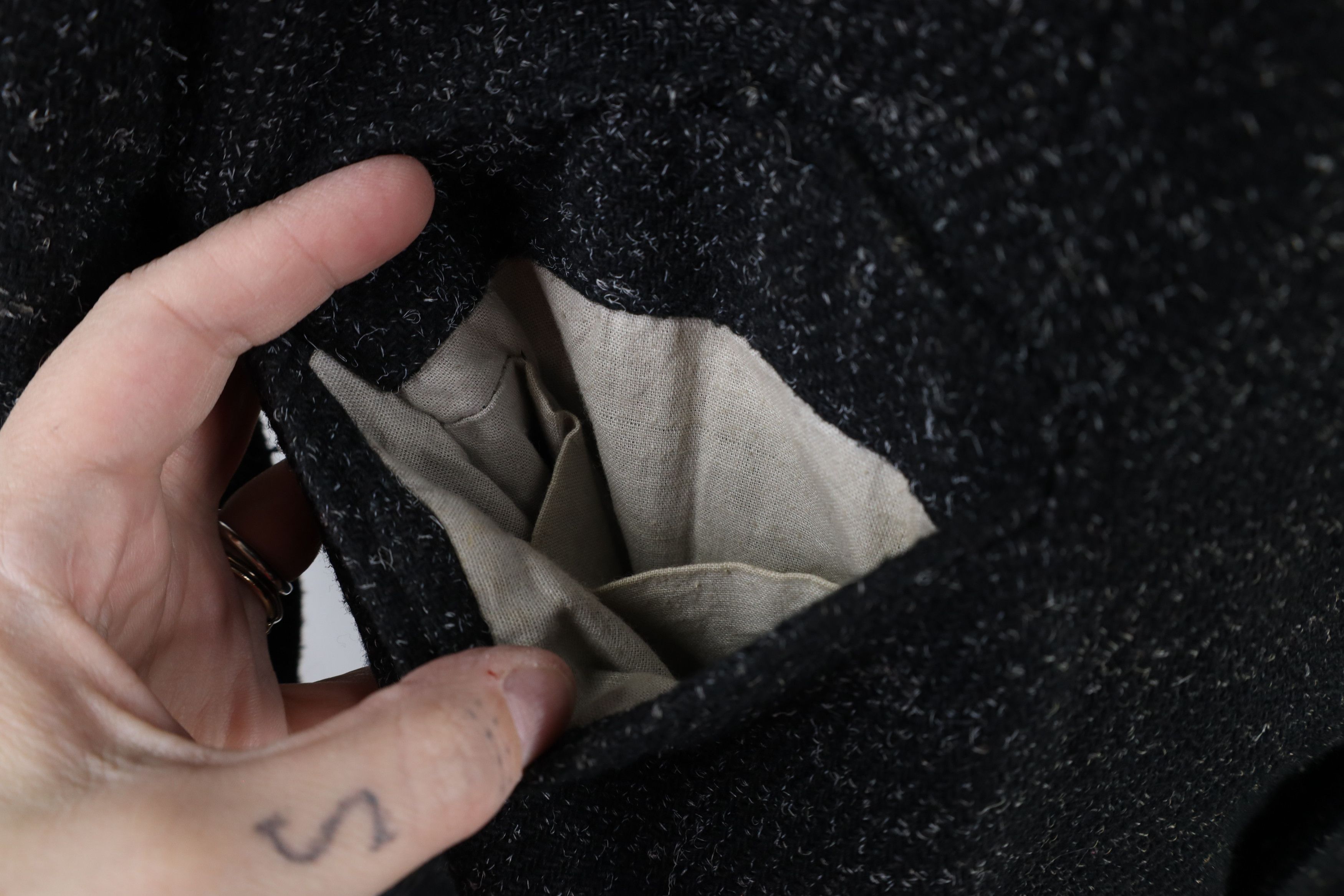 Vintage Vintage 70s Rockabilly Wool Tweed Blazer Suit Jacket Coat Size US L / EU 52-54 / 3 - 5 Thumbnail