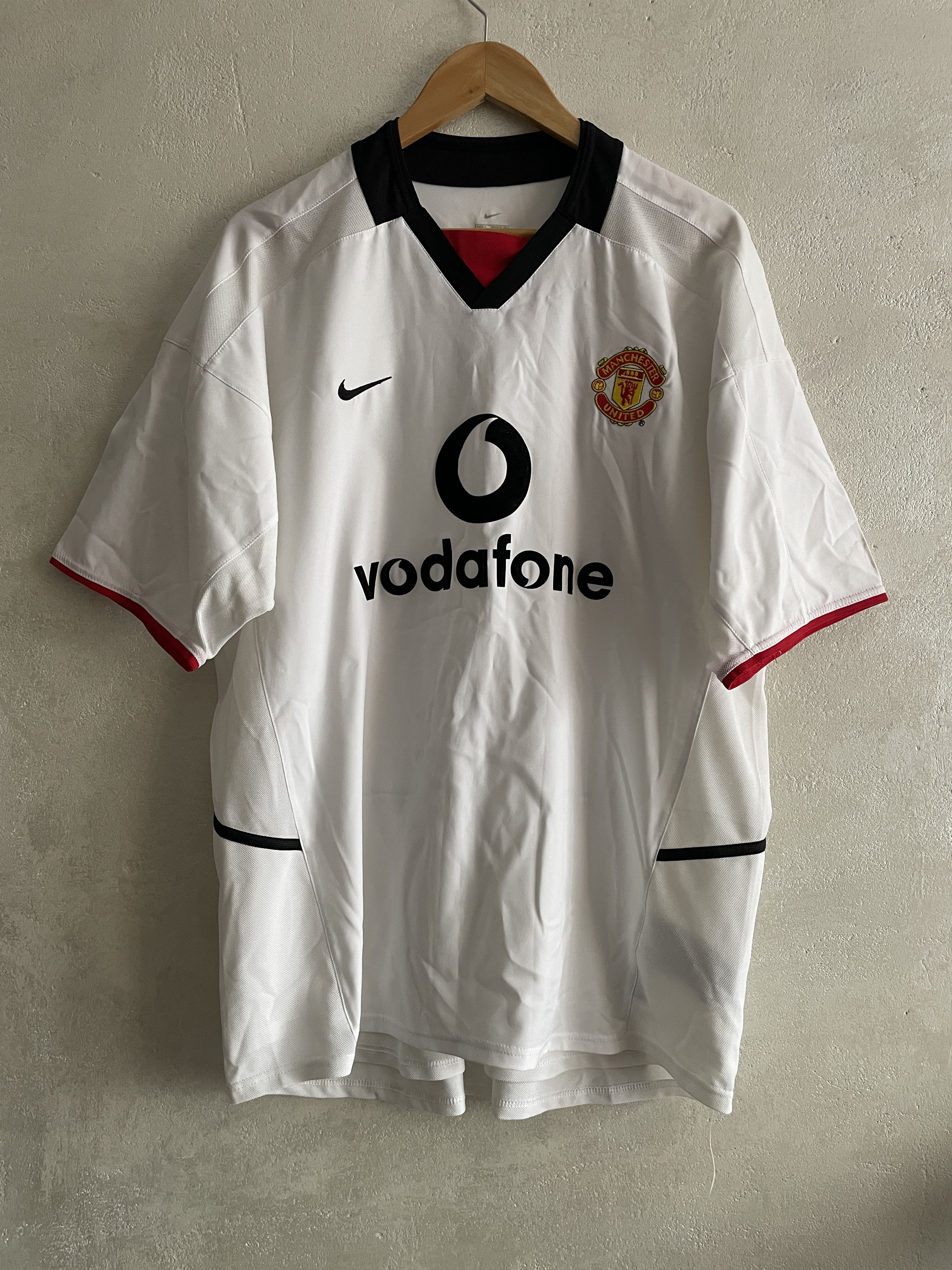 Vintage Manchester United Away Shirt 2002 2003 Soccer Jersey