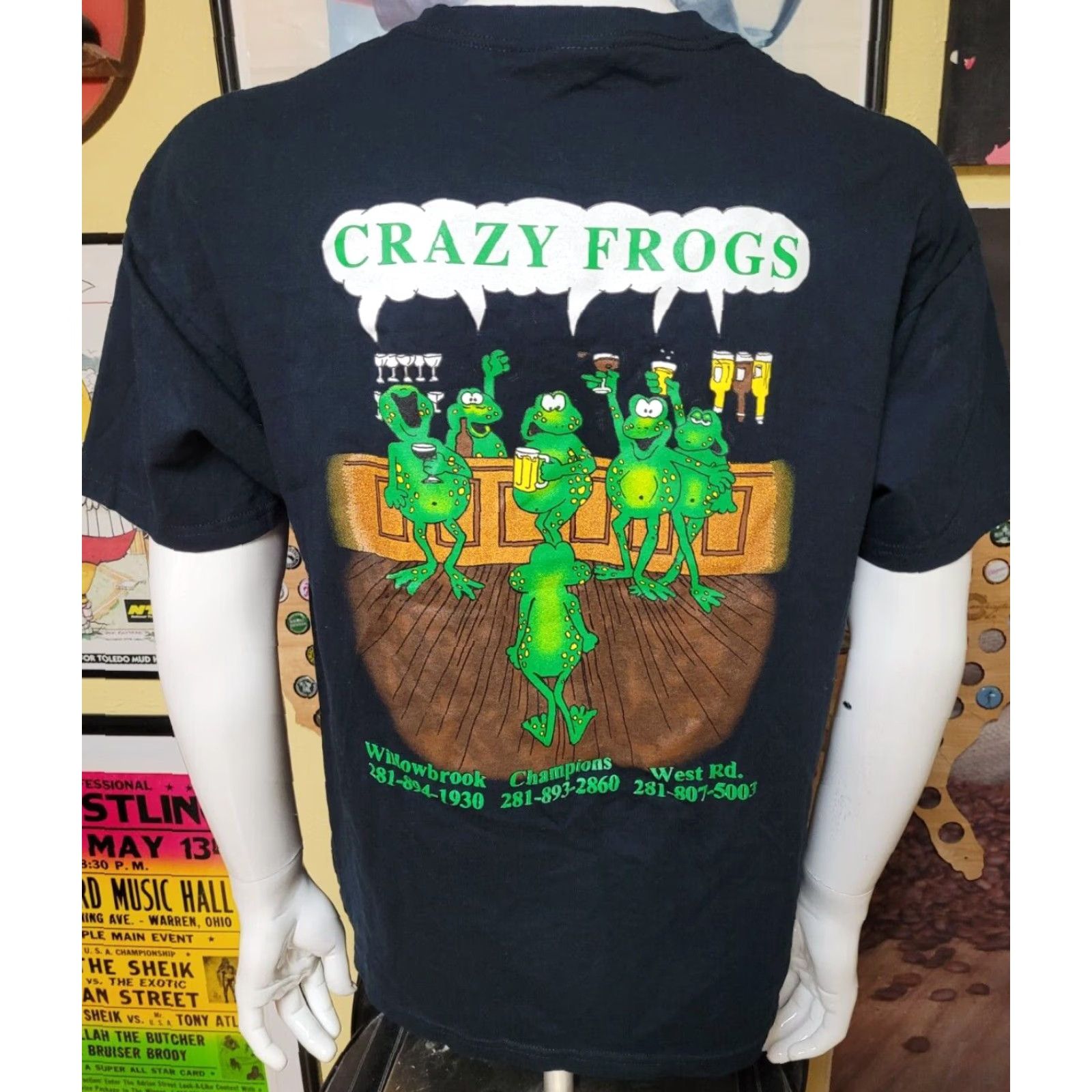 Gildan Gildan T-Shirt Large Black Bar Restaurant Texas Graphic Tee Mens Shirts Size US L / EU 52-54 / 3 - 3 Thumbnail