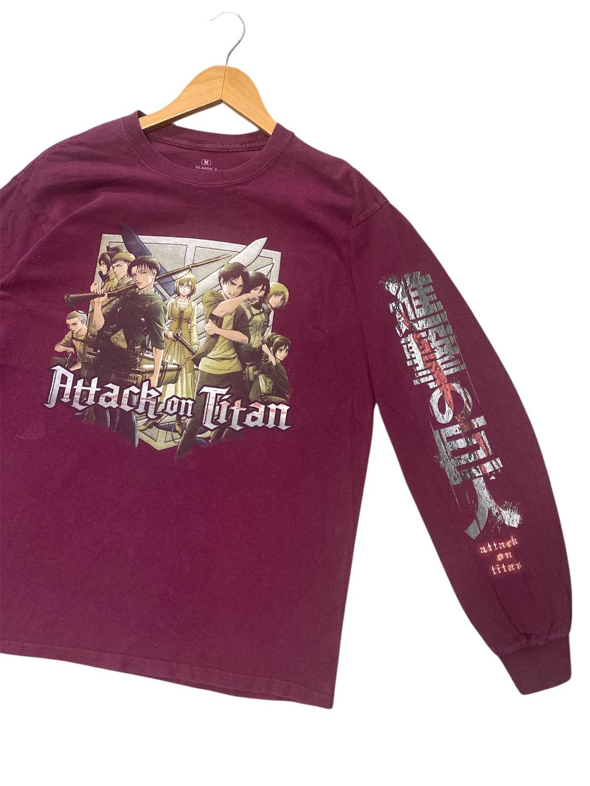Anime × Japanese Brand × Vintage 💸BINDING OFFER💸VINTAGE ATTACK ON TITAN SEASON 3 ANIME TEE💥 Size US M / EU 48-50 / 2 - 2 Thumbnail