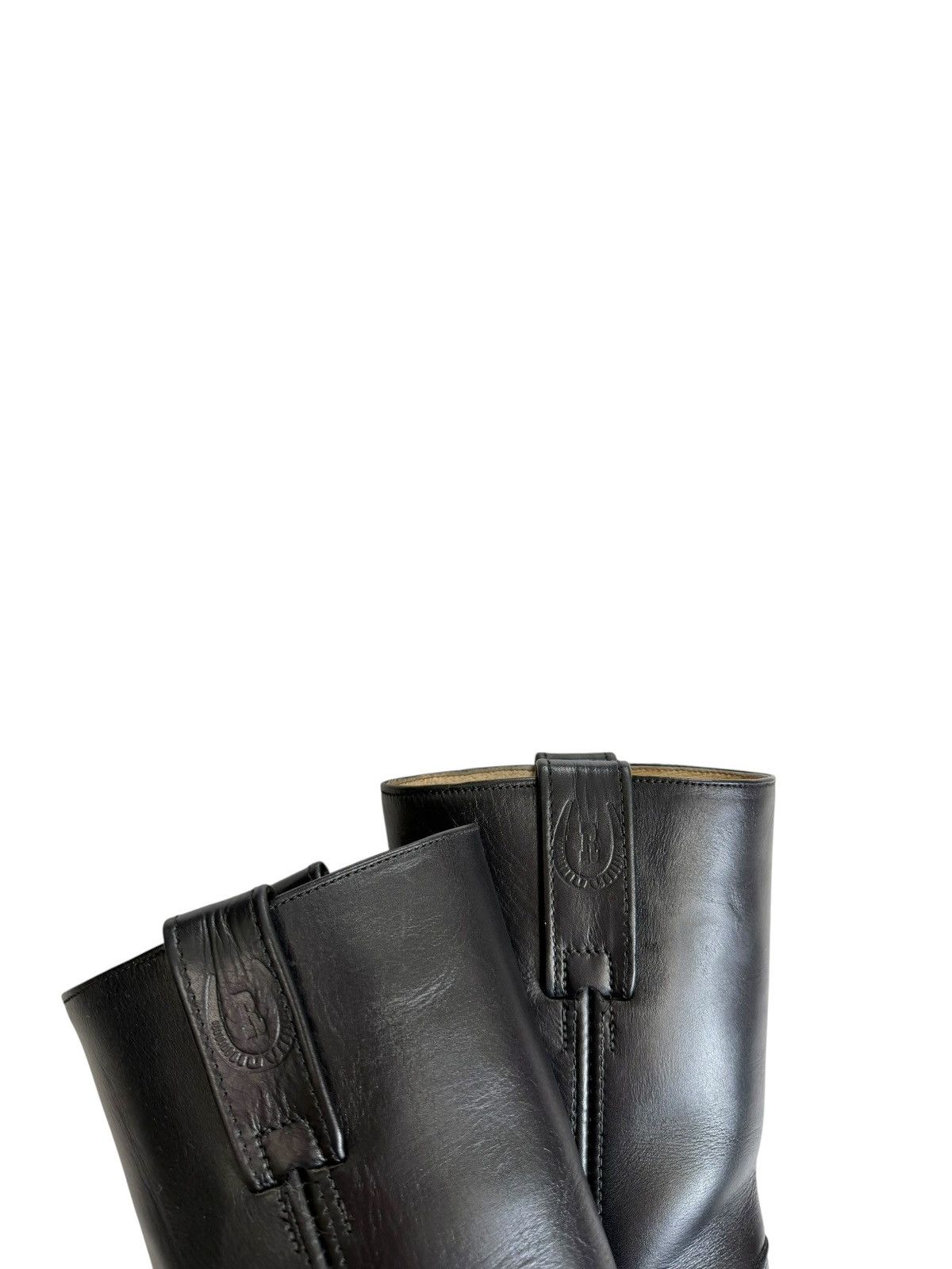 Genuine Leather Vintage Black Biker boots Western Harley Sendra style Size US 6 / IT 36 - 6 Thumbnail