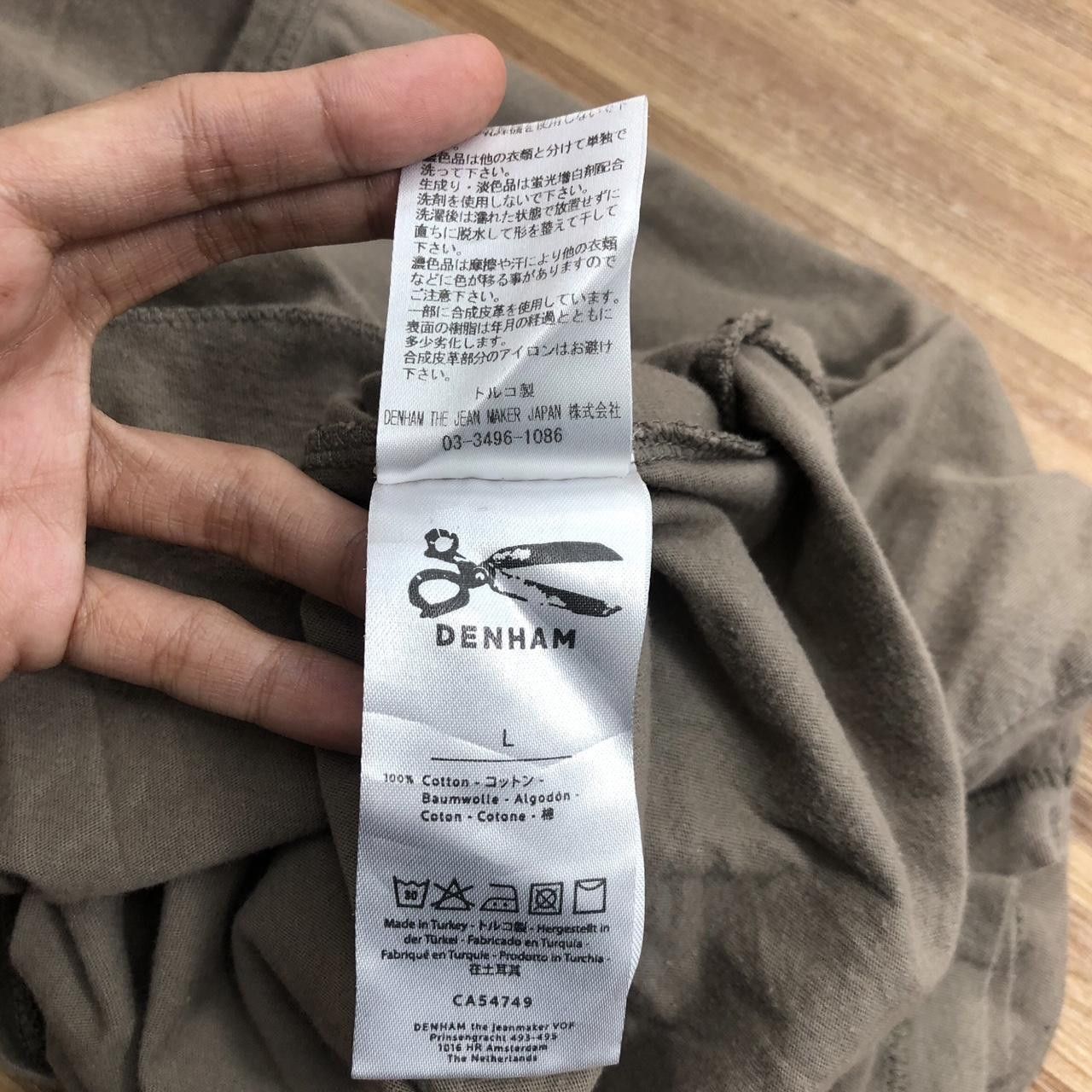 DENHAM DENHAM THE JEANMAKER Minimalist Design Plain Tee Shirt Top Size L / US 10 / IT 46 - 7 Thumbnail