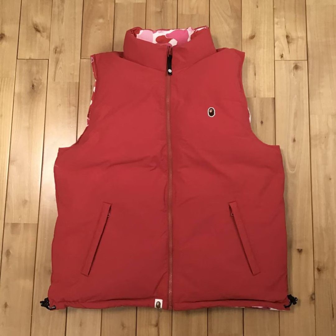 Bape 🔥Reversible🔥 BAPE ABC camo Pink Puffer Down Vest APE Size US L / EU 52-54 / 3 - 4 Thumbnail