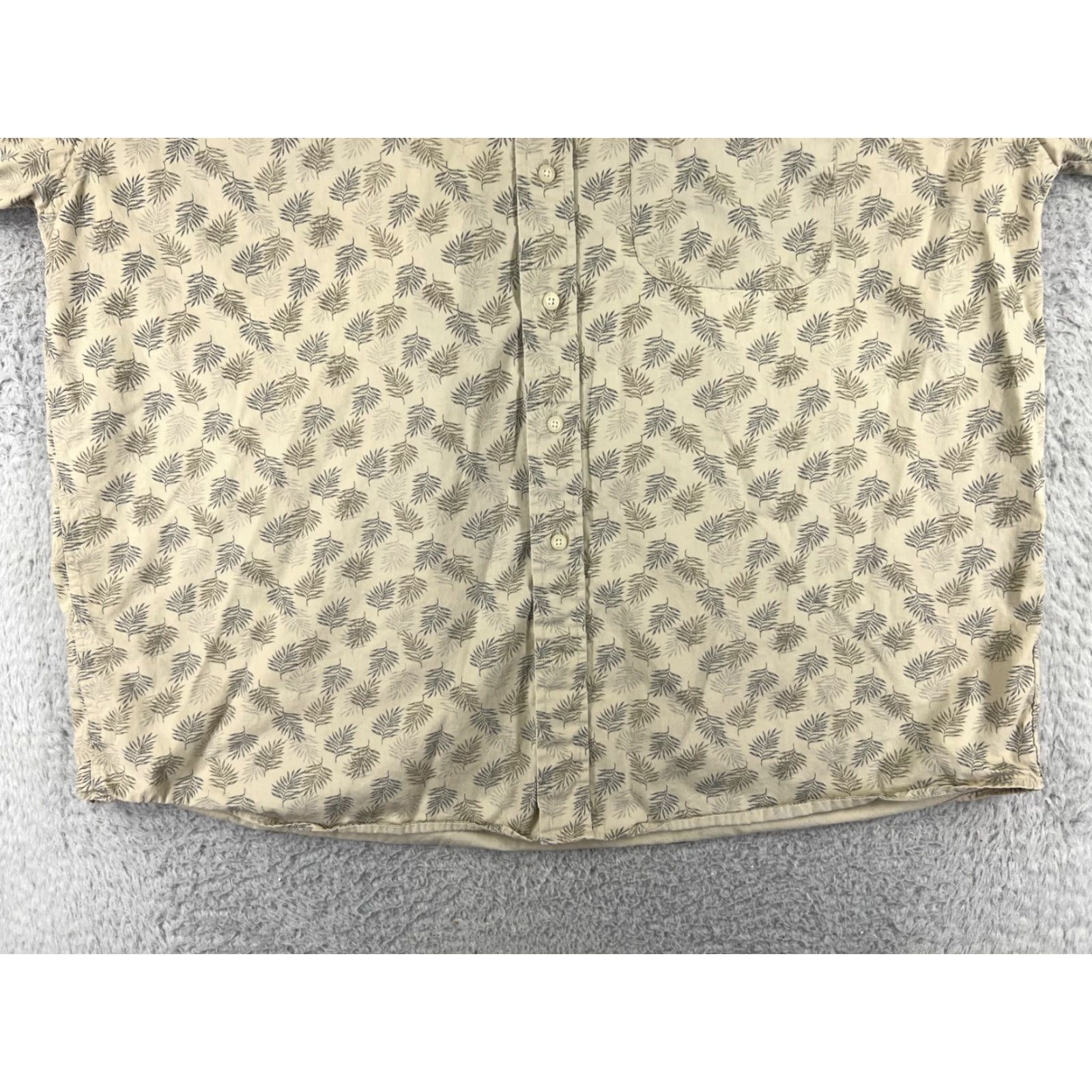 Vintage VINTAGE Natural Issue Shirt Men 2XL Yellow Palm Print Button Up Cotton Floral Camp Size US XXL / EU 58 / 5 - 7 Thumbnail