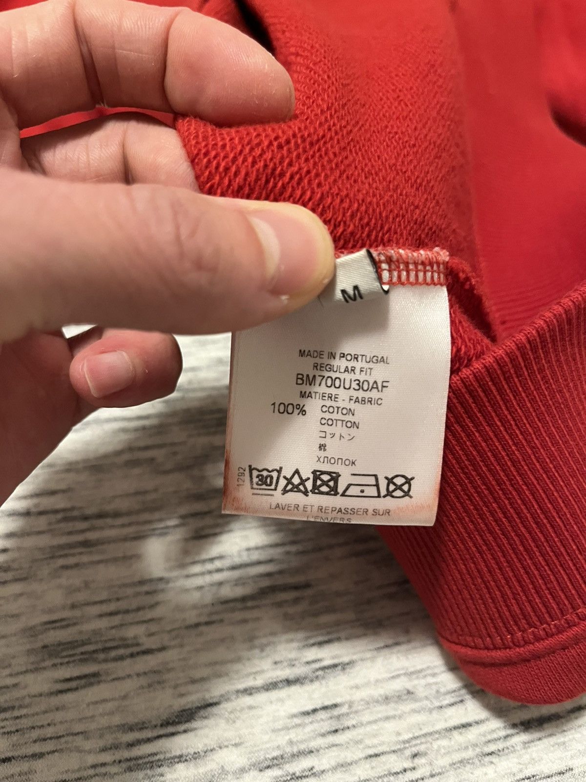 Givenchy Red Givenchy Logo Crewneck Size US M / EU 48-50 / 2 - 4 Thumbnail
