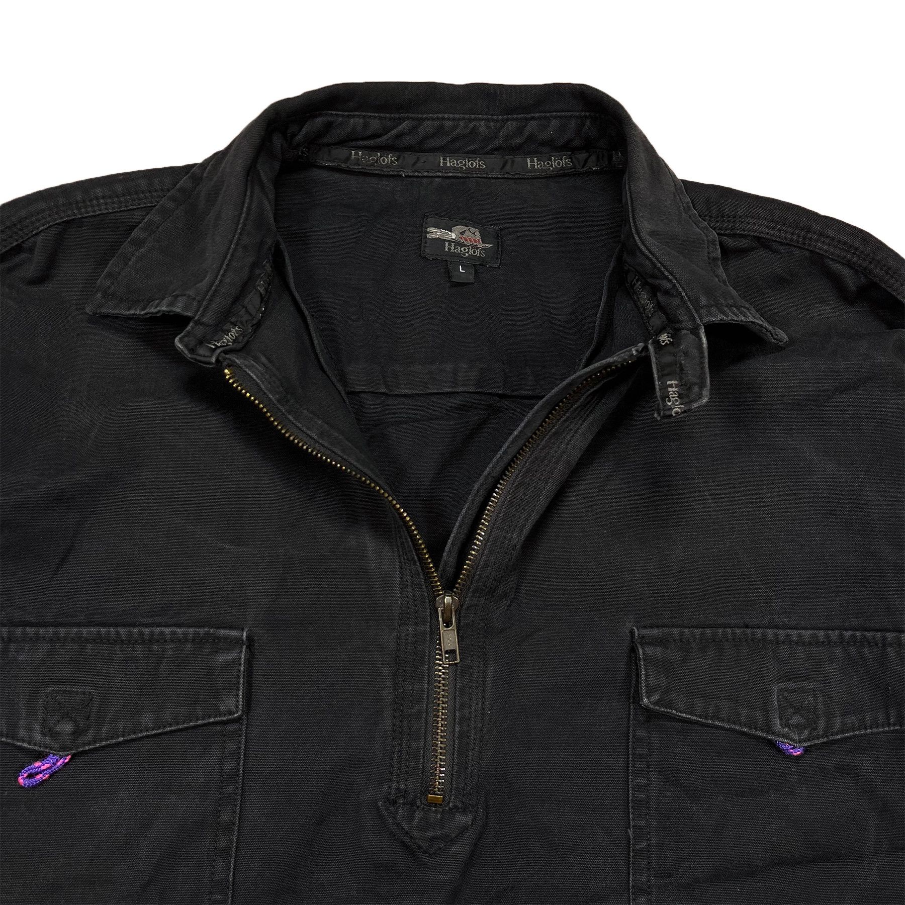 Haglofs Vintage 90s Haglofs Tight Denim Overshirt Jacket • L size Size US L / EU 52-54 / 3 - 7 Thumbnail