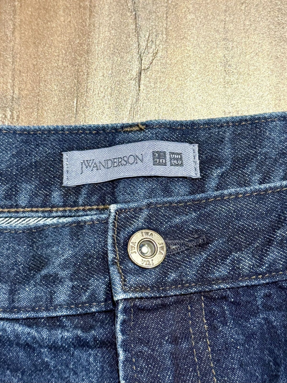 JW Anderson × Uniqlo Wide Leg Straight Jeans Size US 32 / EU 48 - 3 Thumbnail