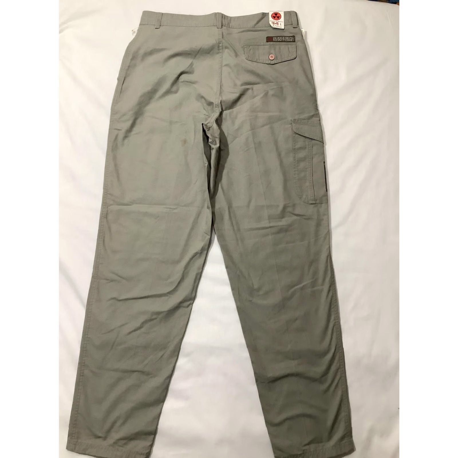 Bugle Boy Bugle Boy Pants Mens 34x33 Green Pleated Front Cargo Pocket 90's Sears Vintage Size US 34 / EU 50 - 6 Thumbnail