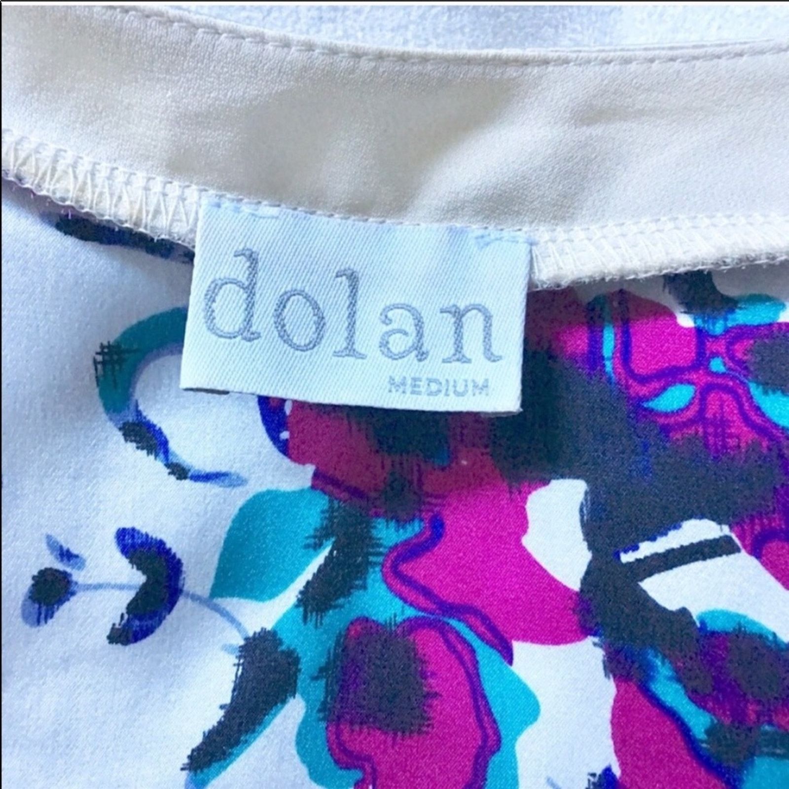 Anthropologie ANTHROPOLOGIE DOLAN White Grey Mix Media Top Shirt Blouse Size M / US 6-8 / IT 42-44 - 5 Thumbnail