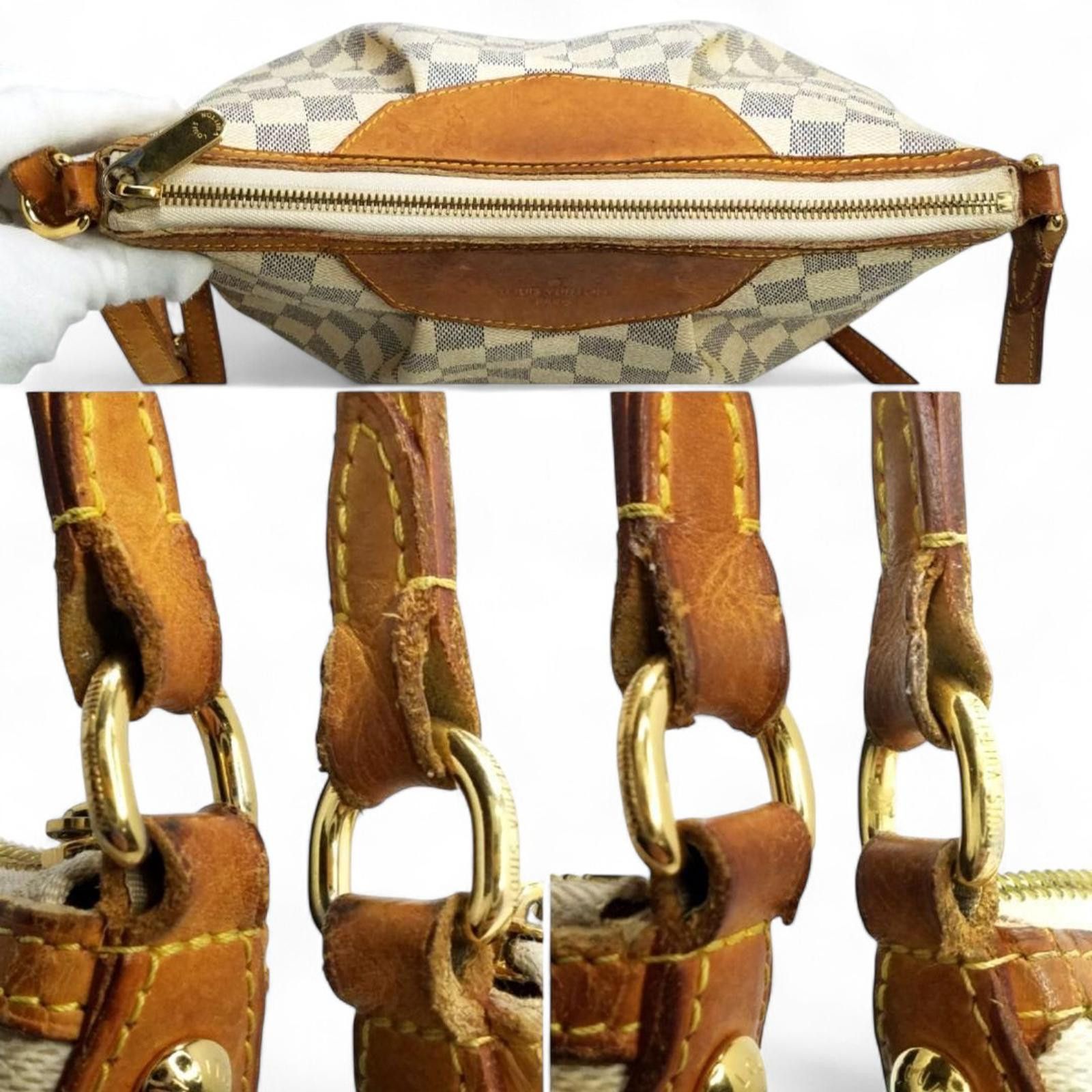 Louis Vuitton Louis Vuitton - Damier Azur Canvas Handbag Size ONE SIZE - 3 Thumbnail