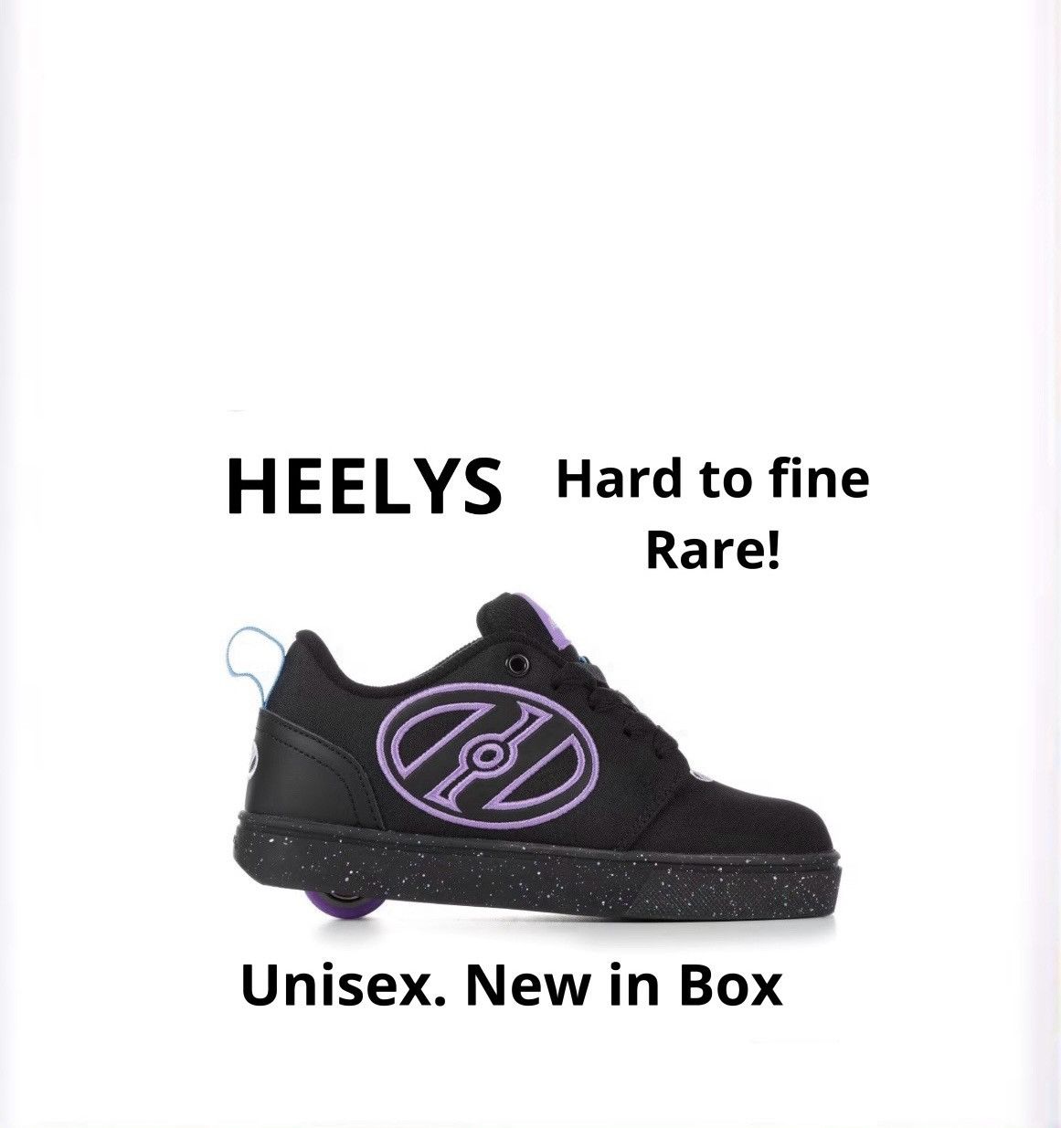 Heelys HEELYS Youth Kids Unisex.Skate Sneaker. Black/Purple.RARE Size US 5 / EU 37 - 1 Thumbnail