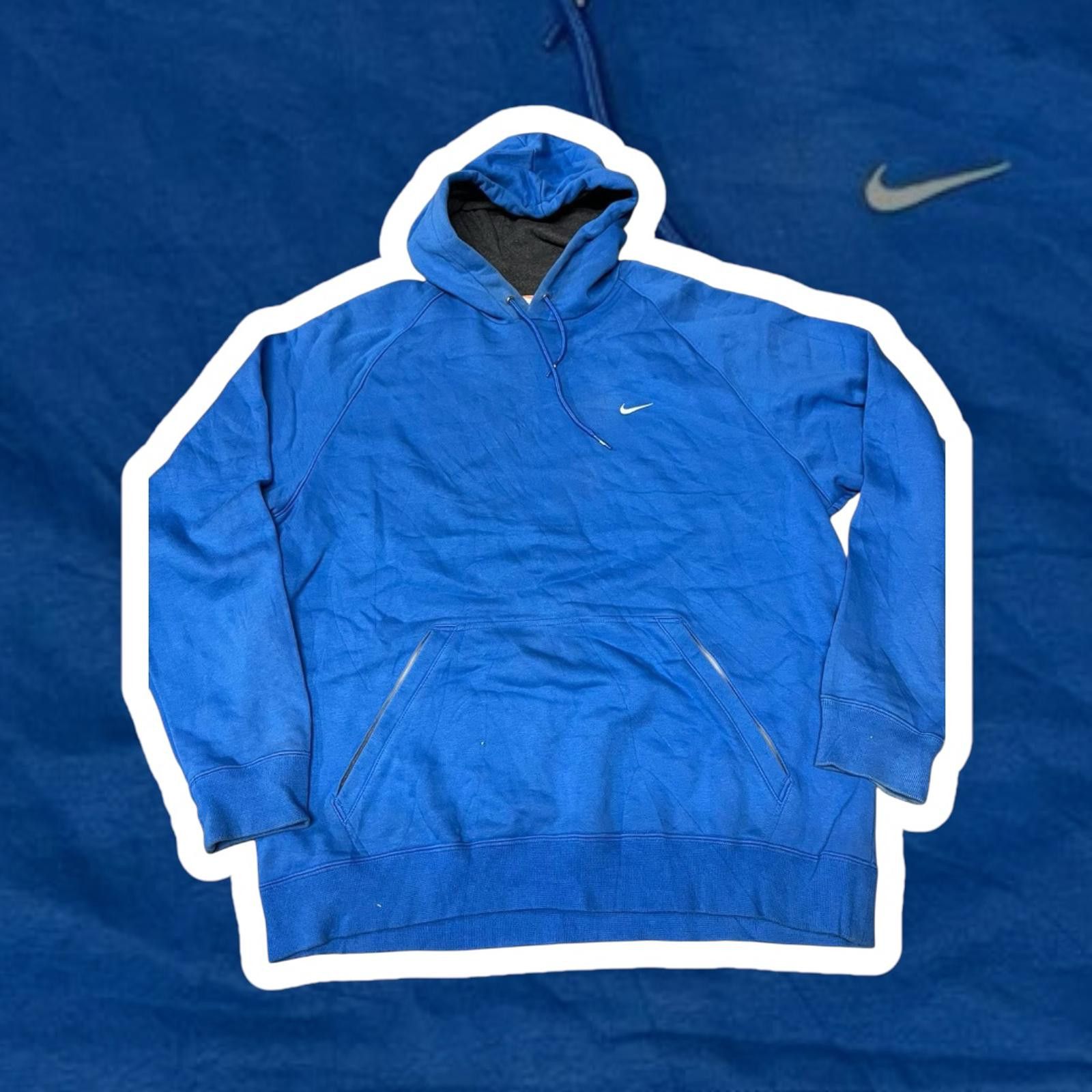 Nike Nike Blue Hooded Sweatshirt - Comfortable & Stylish Size US XL / EU 56 / 4 - 1 Thumbnail