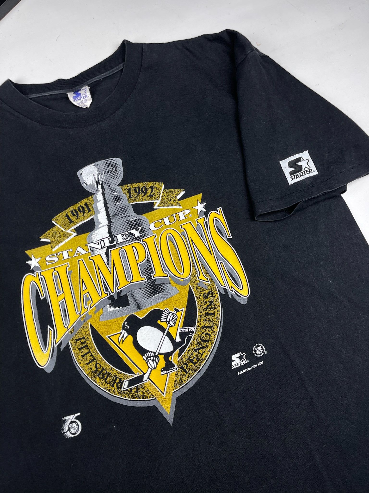 Starter Vintage Pittsburg Penguins NHL Champions Starter Tee Size US XL / EU 56 / 4 - 3 Thumbnail