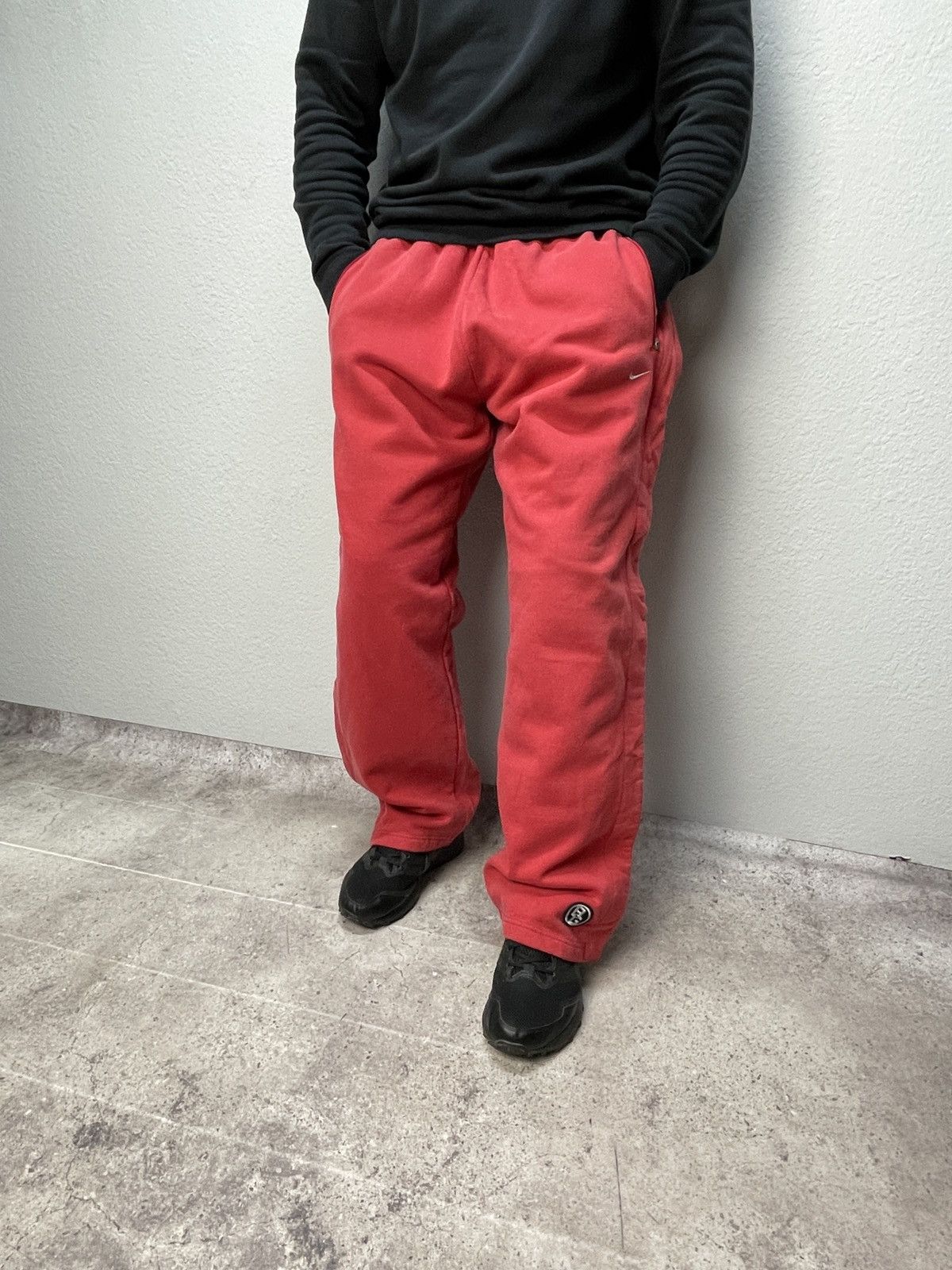 Nike × Vintage Vintage Y2K Nike Drill Sweet Red Track Pants Swoosh Logo Size US 34 / EU 50 - 15 Thumbnail