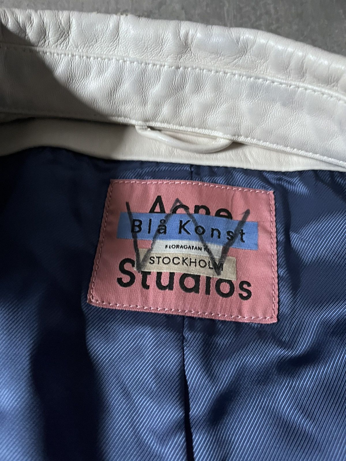 Acne Studios Acne Studios Bia Konst white lamb leather shirt jacket rare Size US M / EU 48-50 / 2 - 23 Thumbnail